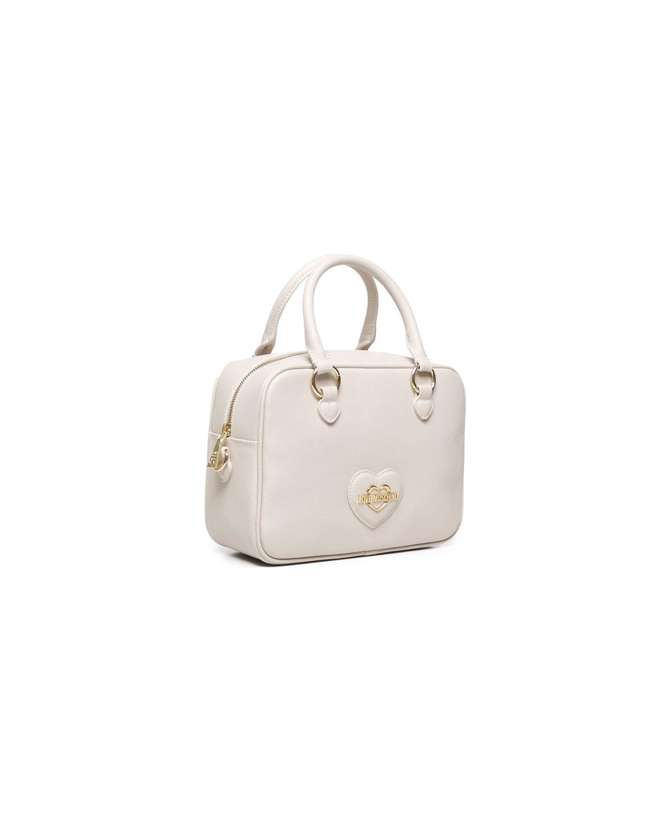 Love Moschino Logo Lettering Tote Bag - Ivory トートバッグ