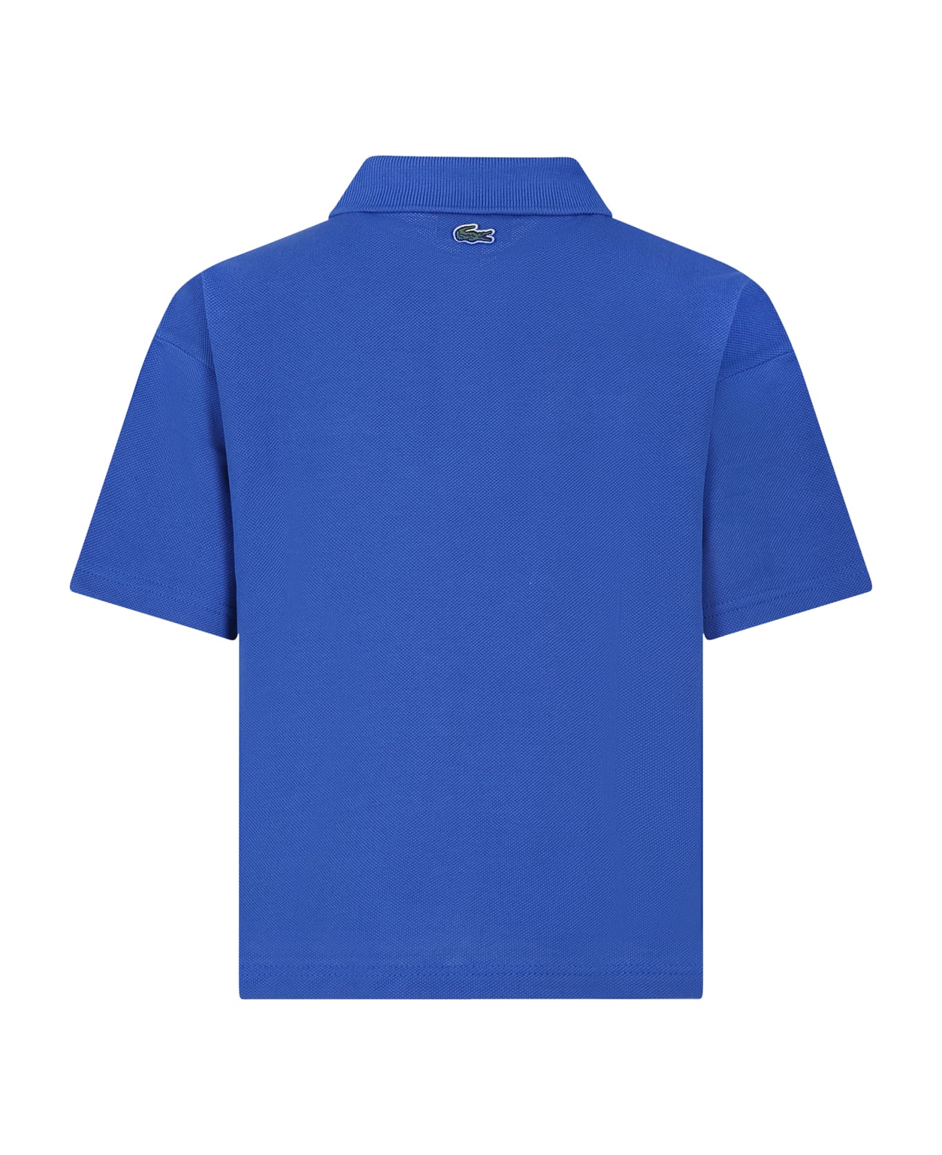 Lacoste Light Blue Polo Shirt For Boy With Crocodile - Light Blue