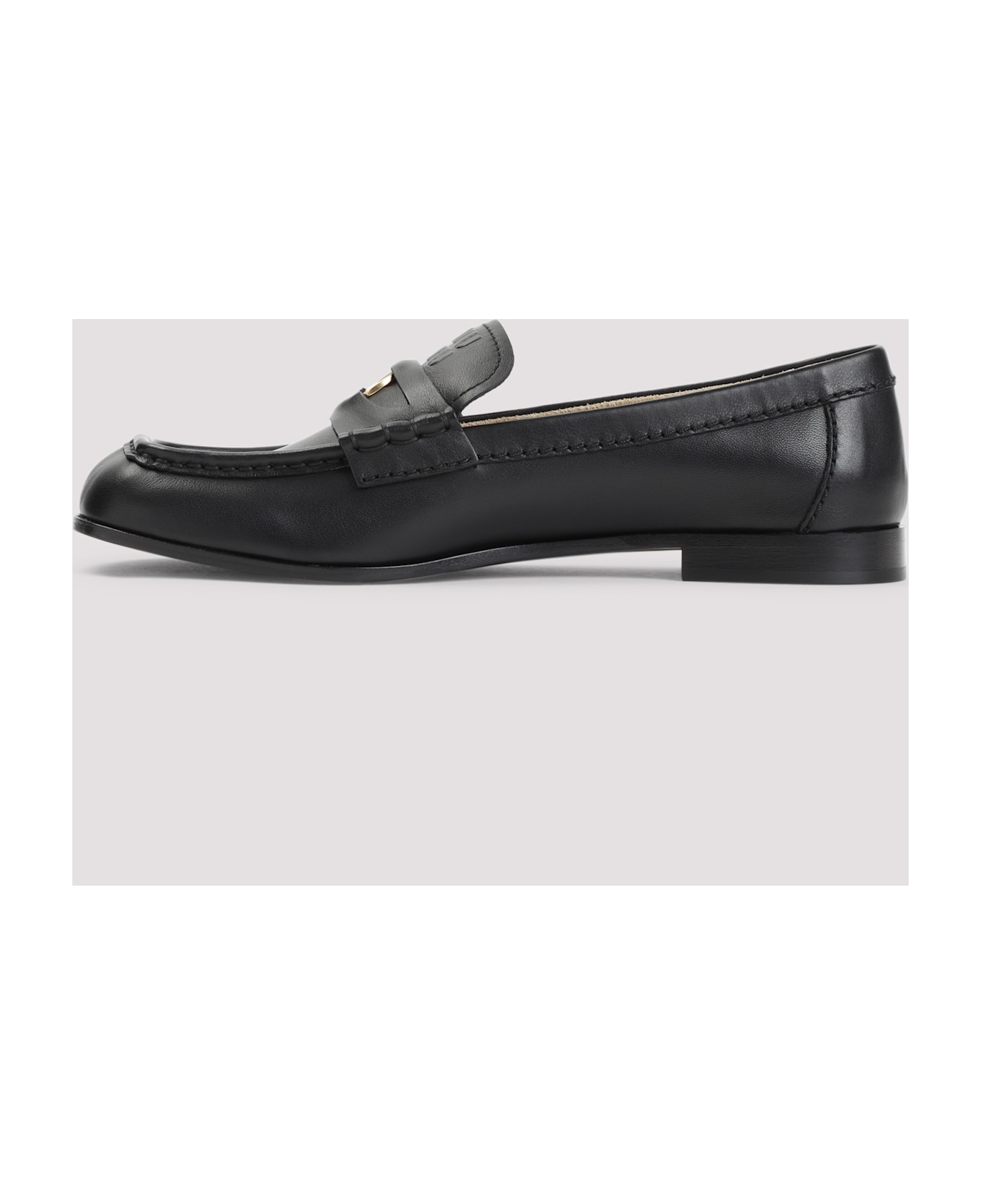Miu Miu Nappa Calf Leather Loafers - Nero