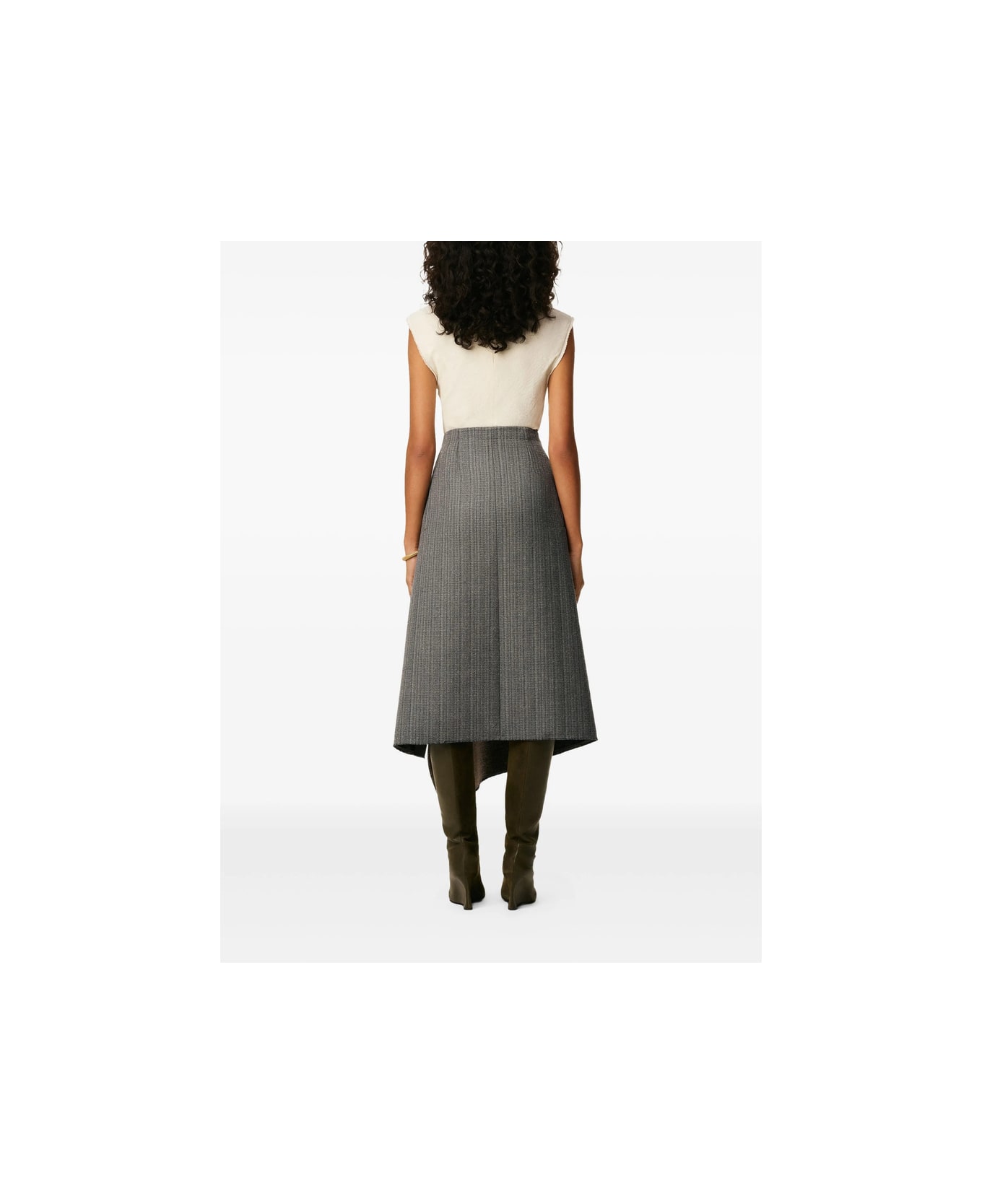 Ami Alexandre Mattiussi Skirt - GREY/NEUTRALS