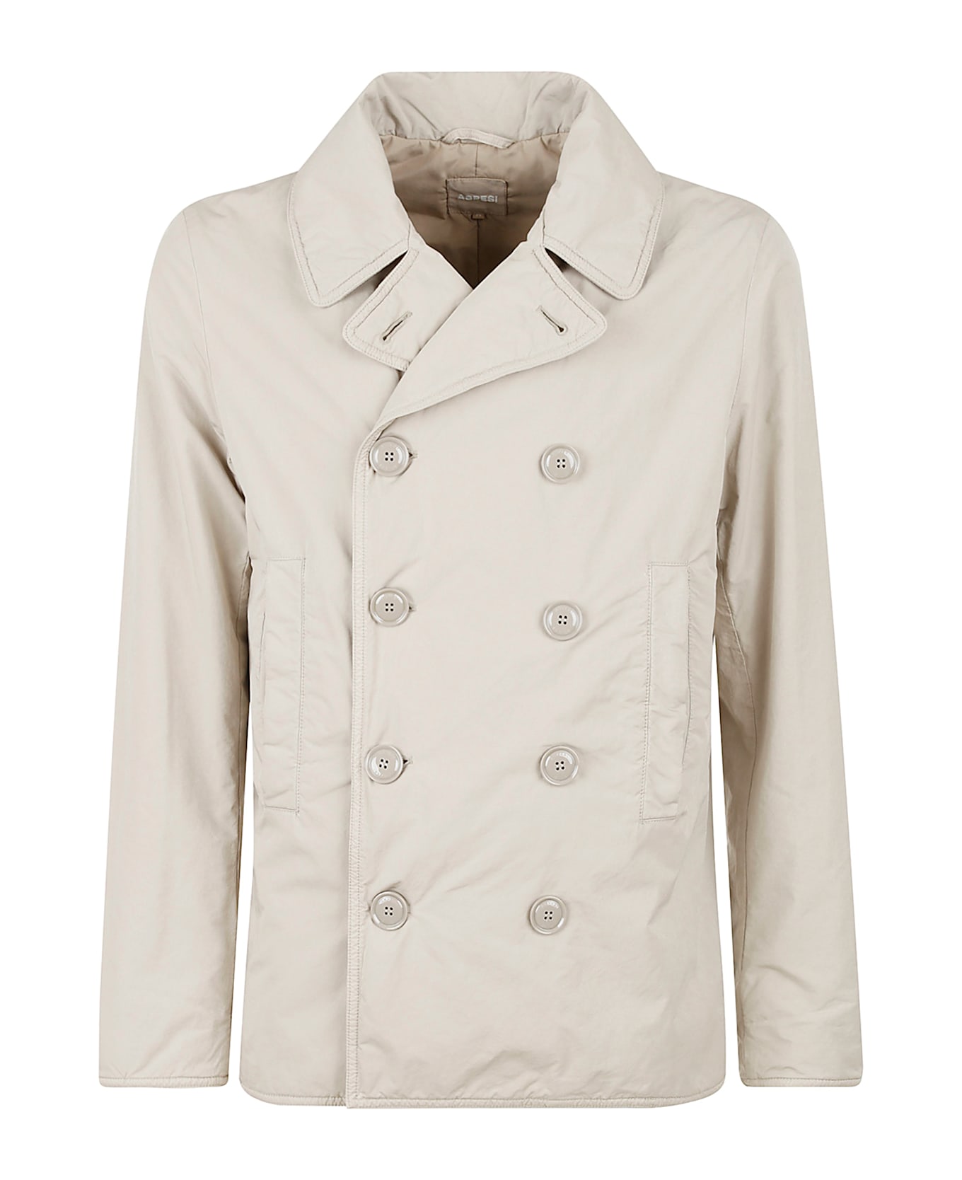 Aspesi Double-breasted Wrap Jacket - Beige