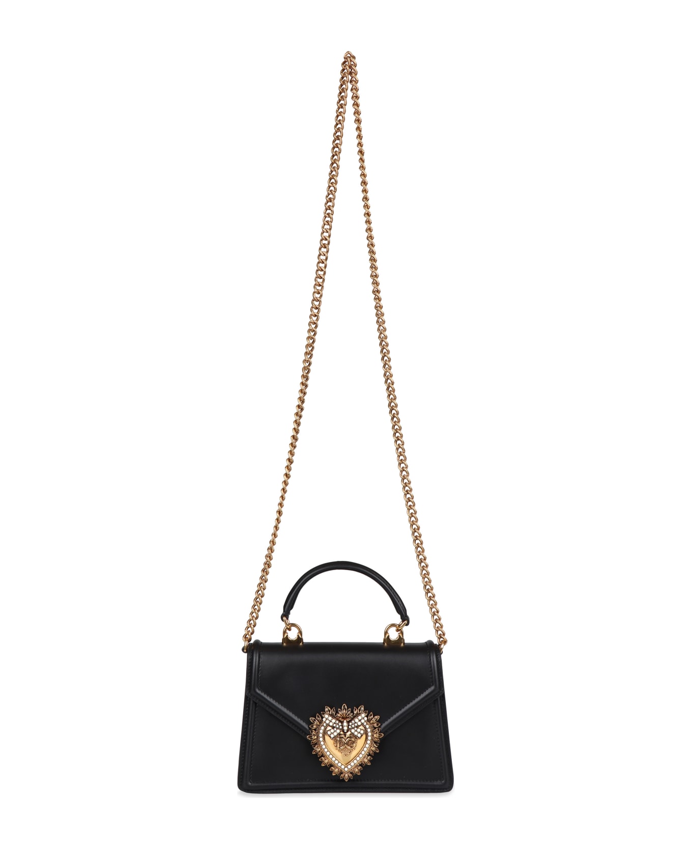 Dolce 
Gabbana Devotion Leather Mini Bag - black