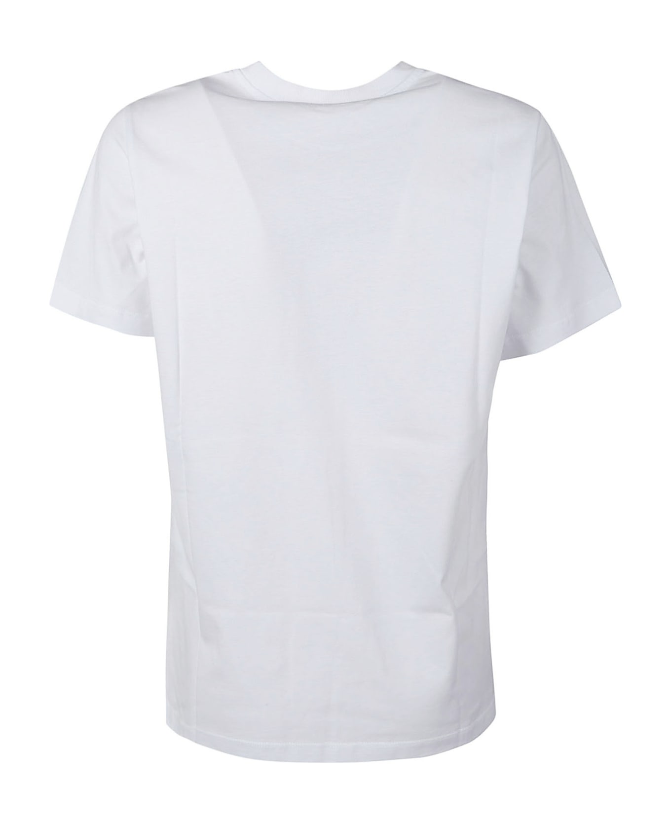 Ganni Logo Print Regular T-shirt - Bright White