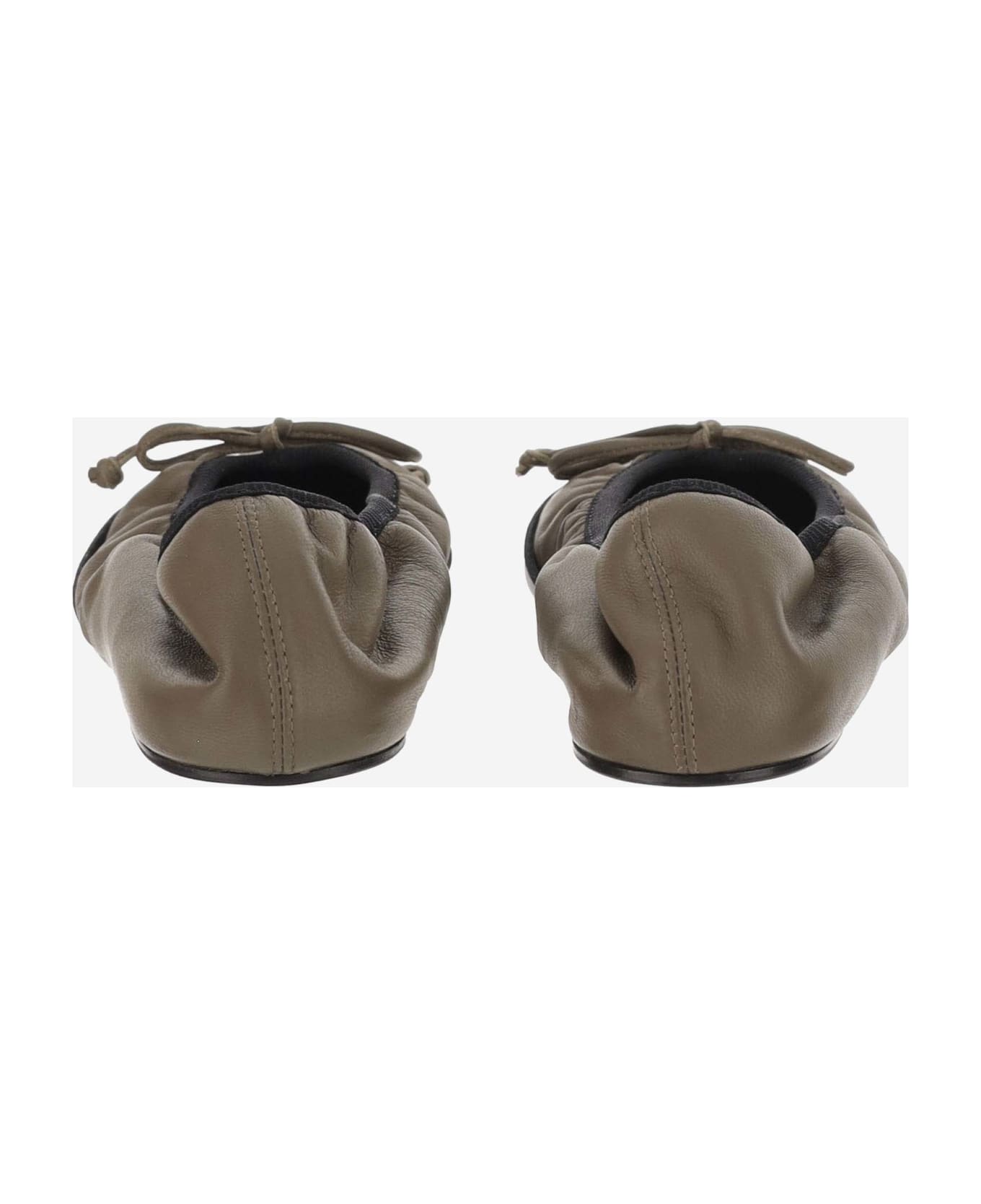 Armarium Camilla Leather Ballerinas - Green