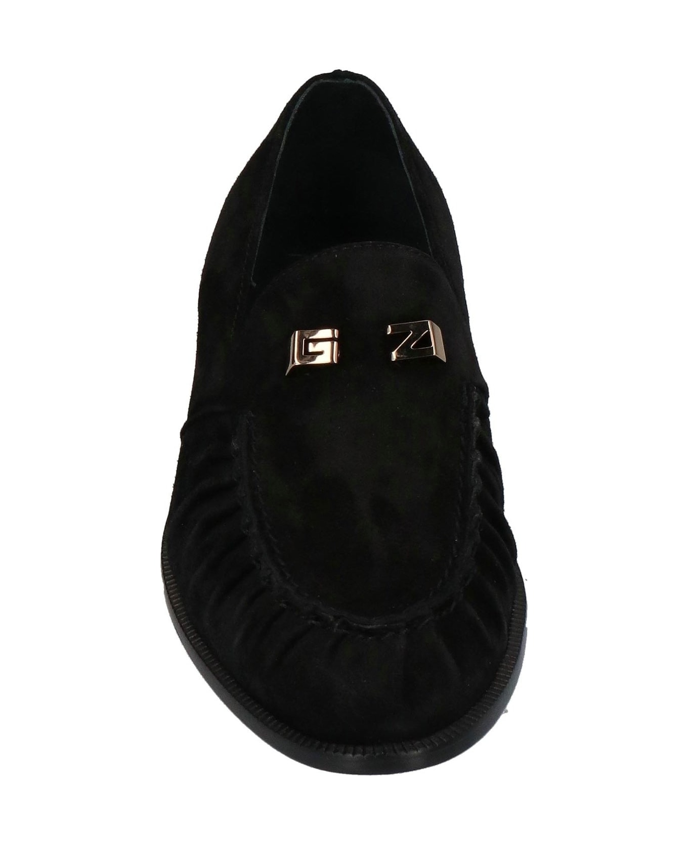 Giuseppe Zanotti Leather Loafers - Black