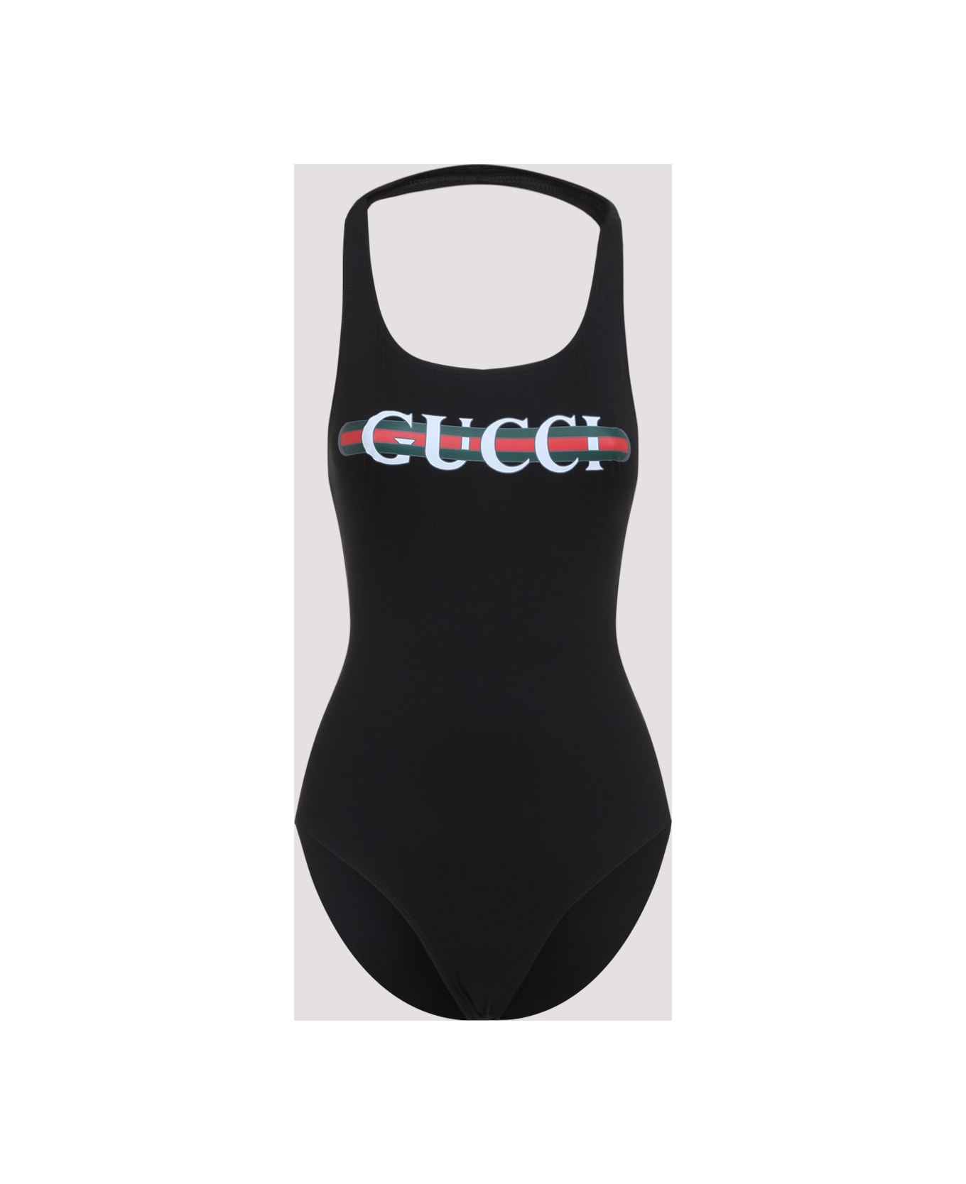 Gucci Logo One Piece Swimwear - Black Mc