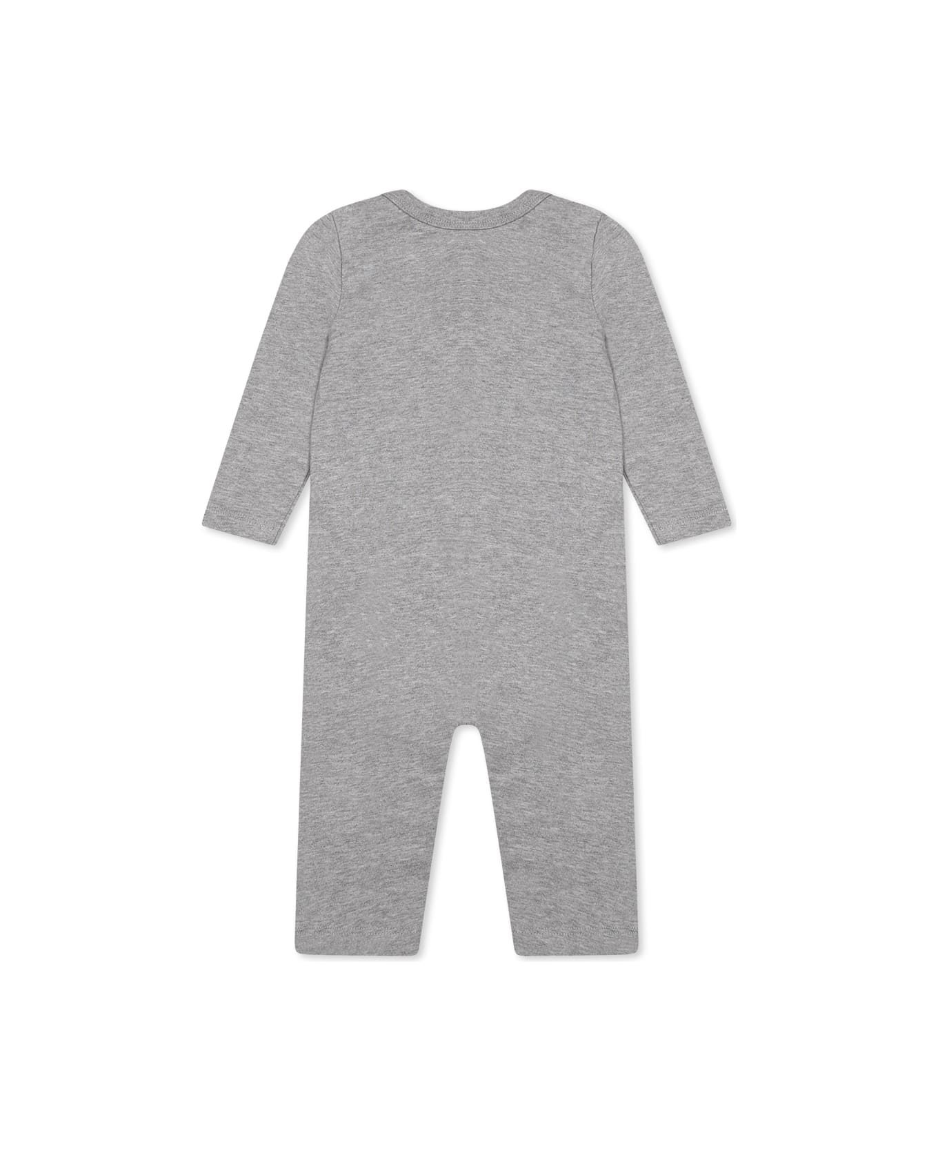 Off-White Grey Babygrow Set For Baby Boy With Logo - Grey