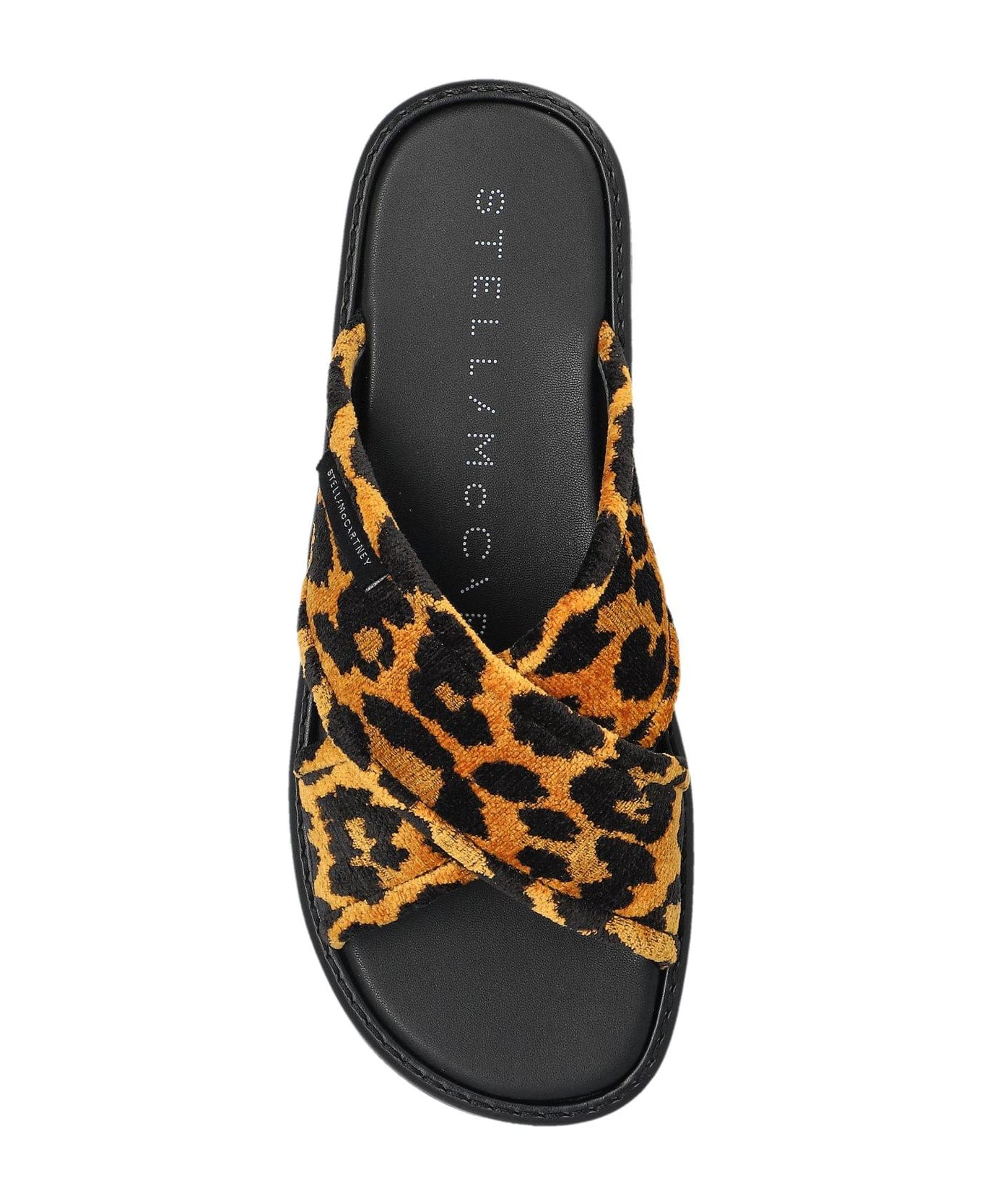 Stella McCartney Sneak-elyse Leopard Twisted Sandals - Brown