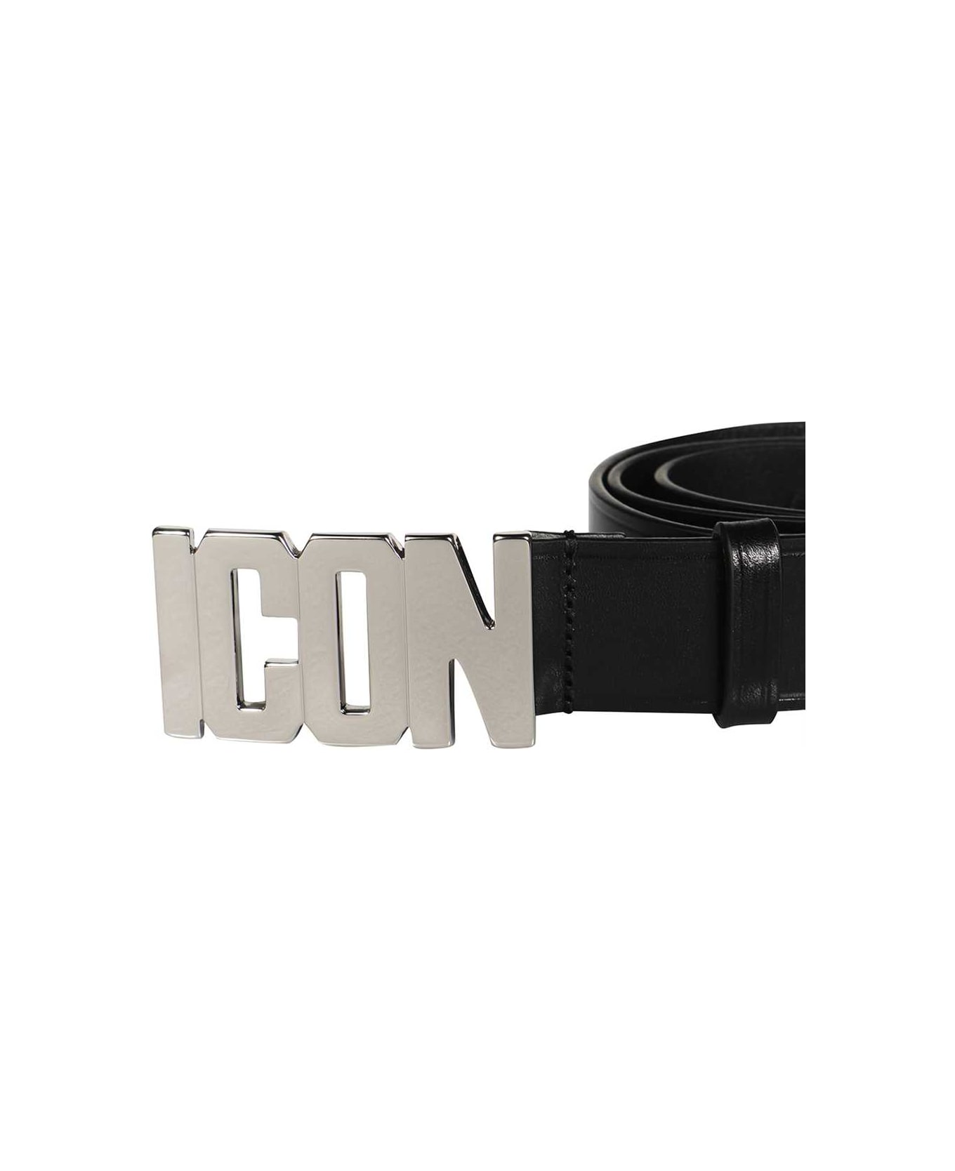 Dsquared2 Icon Leather Belt - black