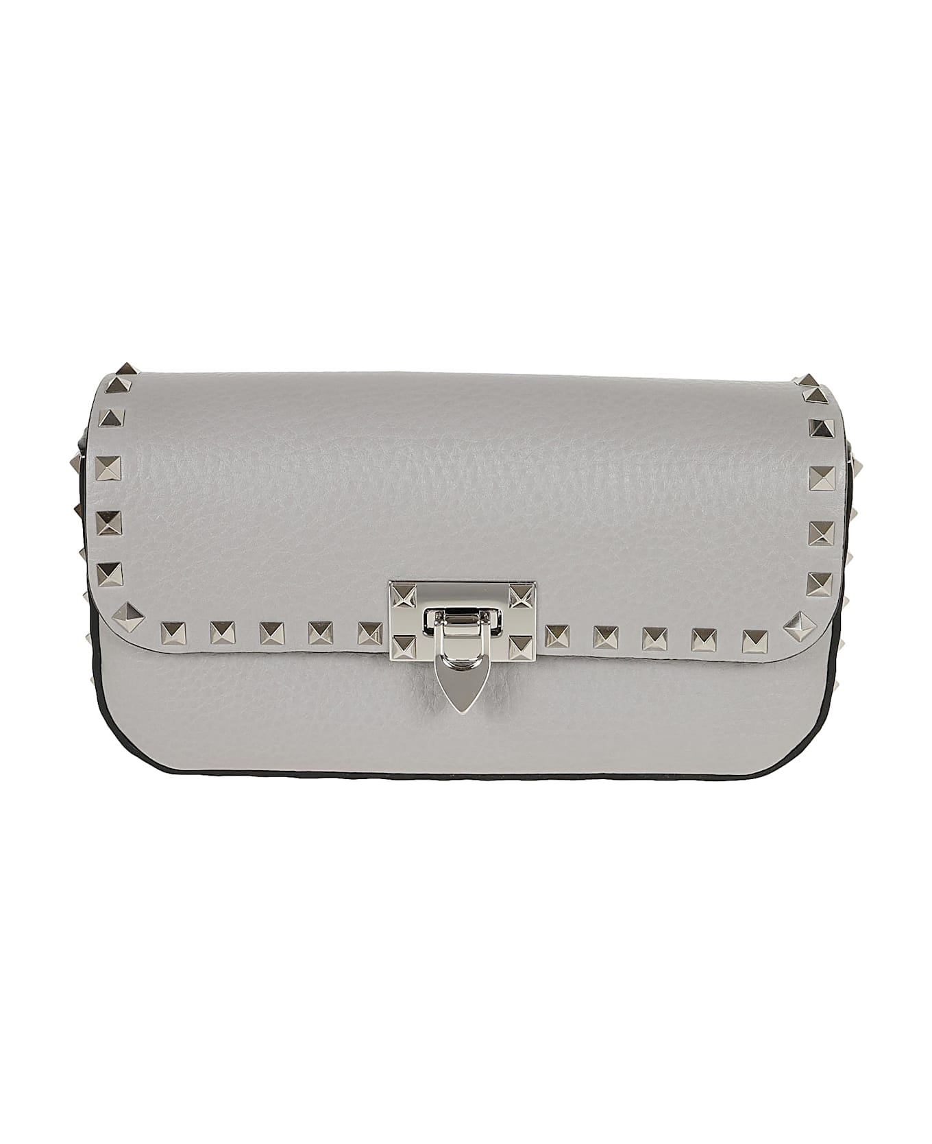 Valentino Garavani Shoulder Bag Rockstud - Wrl Dove Grey ショルダーバッグ