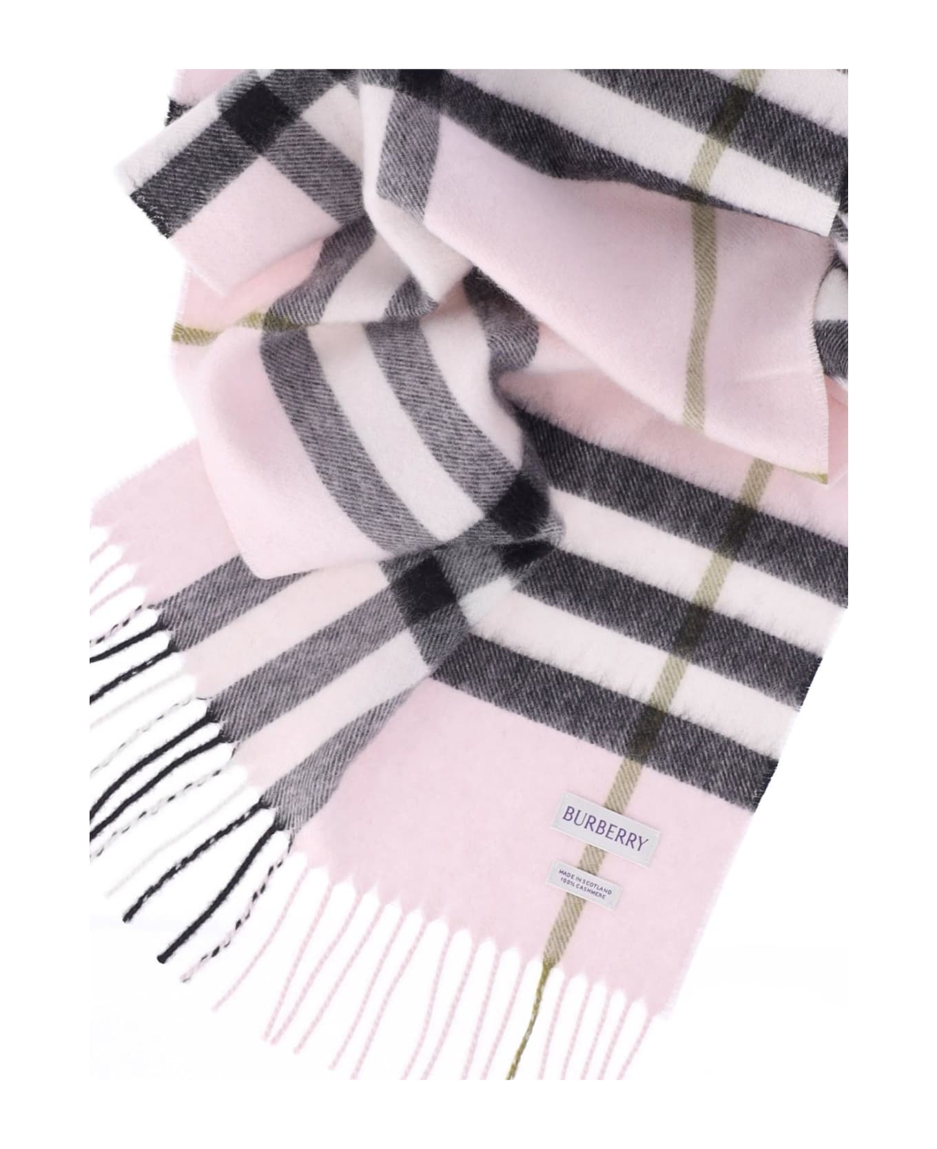 Burberry 'check' Scarf - Pale Candy Pink スカーフ＆ストール