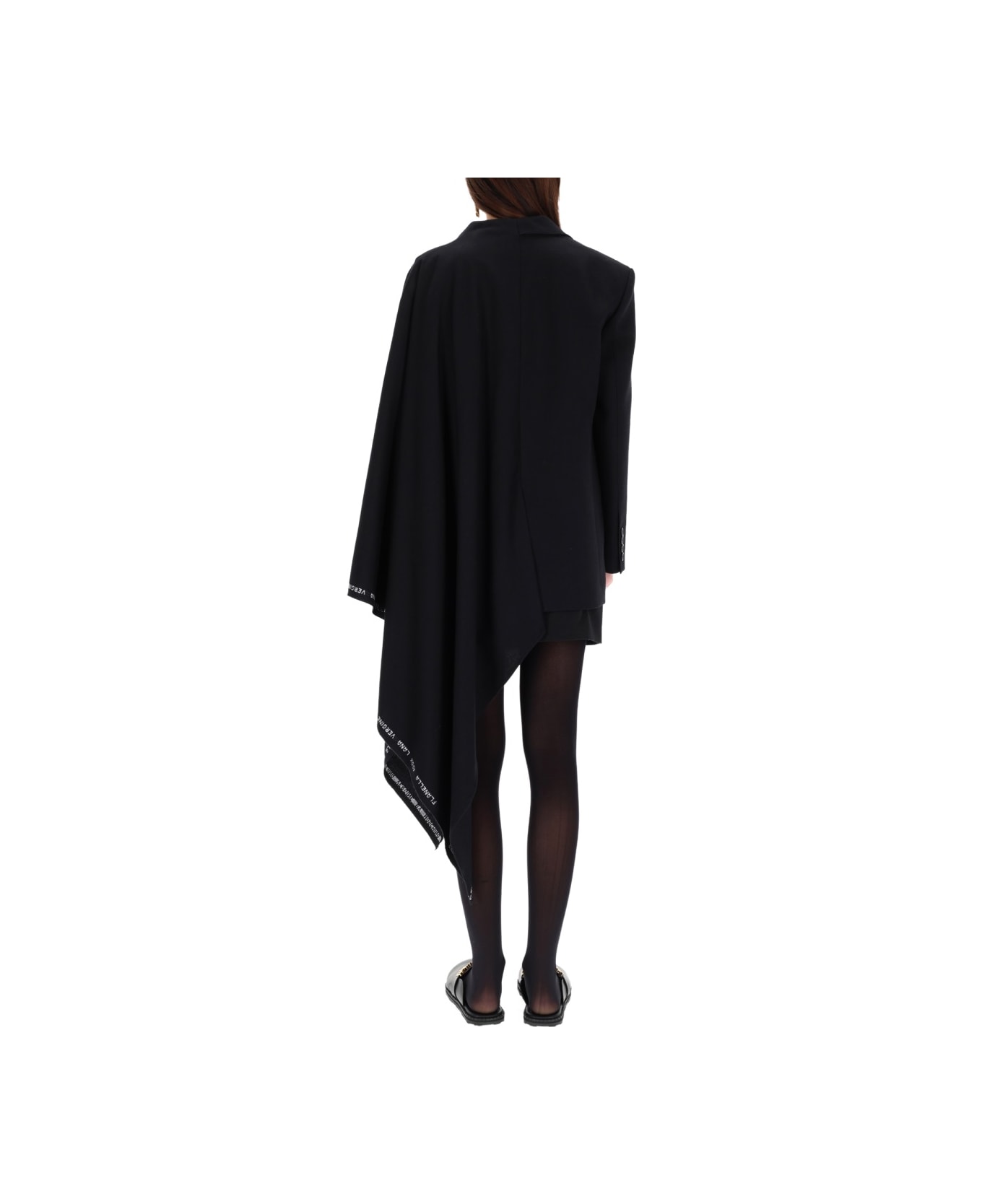 Moschino Wool Flannel Jacket - BLACK