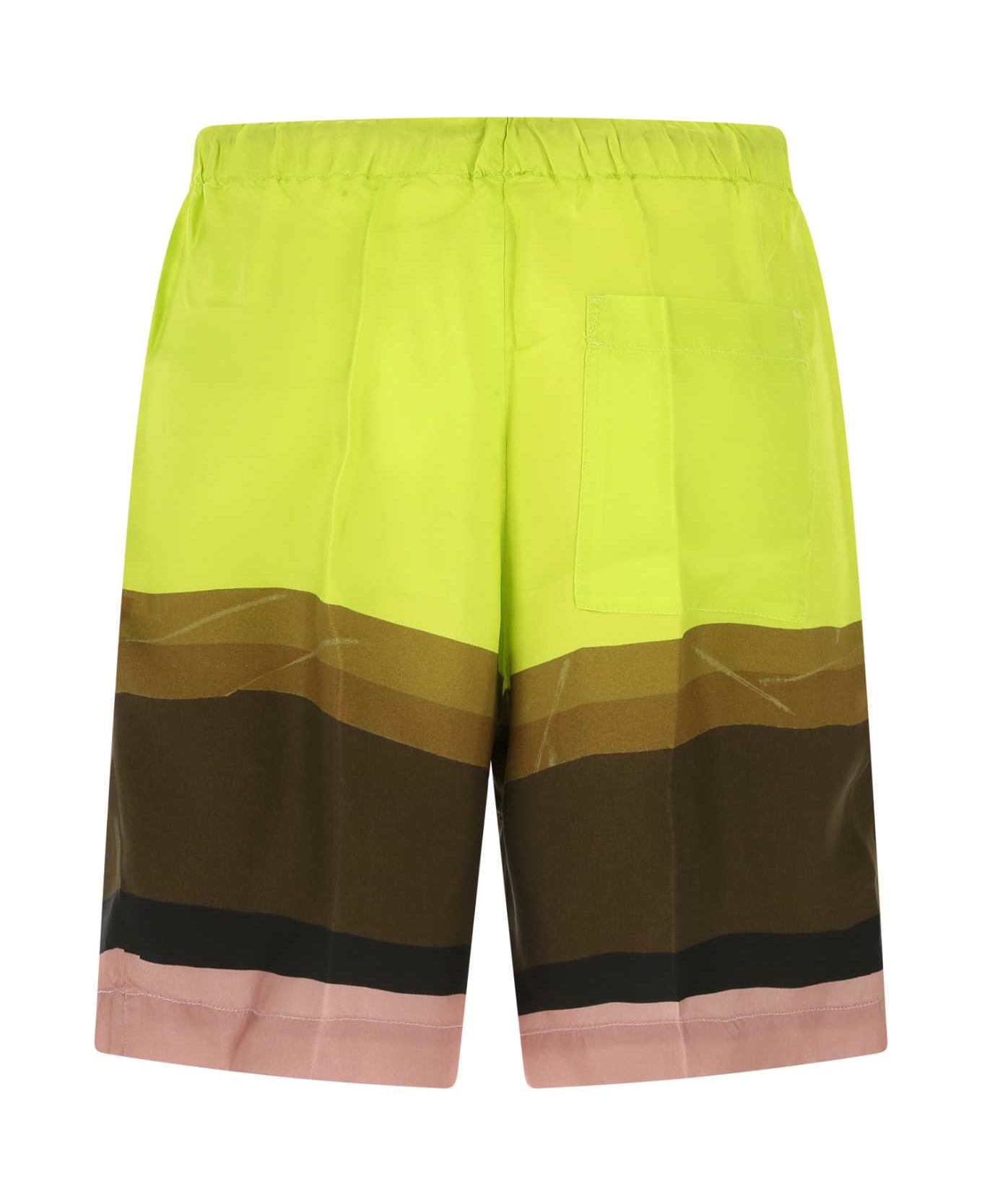 Dries Van Noten Printed Viscose Bermuda Shorts - 202
