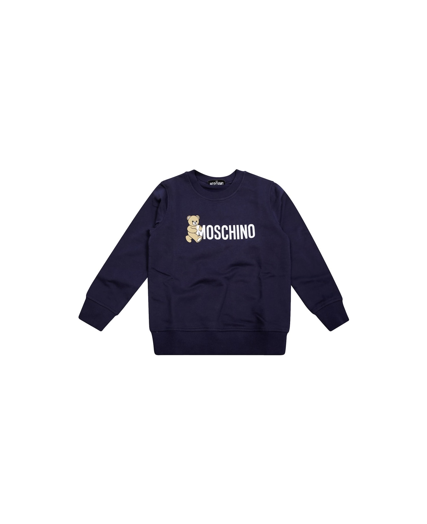 Moschino Sweatshirt With Logo - BLUE