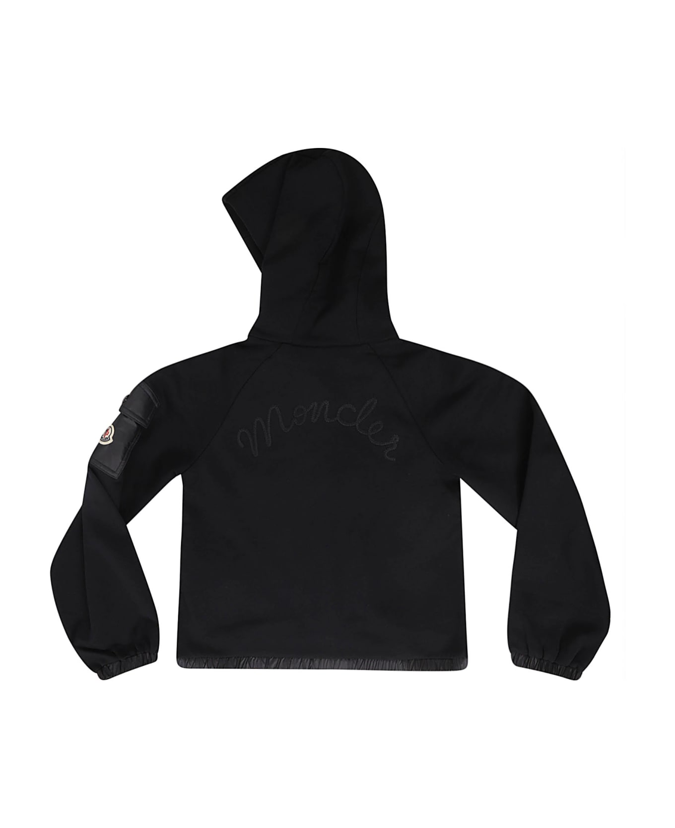Moncler Logo Sleeve Zip Hoodie - Navy ニットウェア＆スウェットシャツ