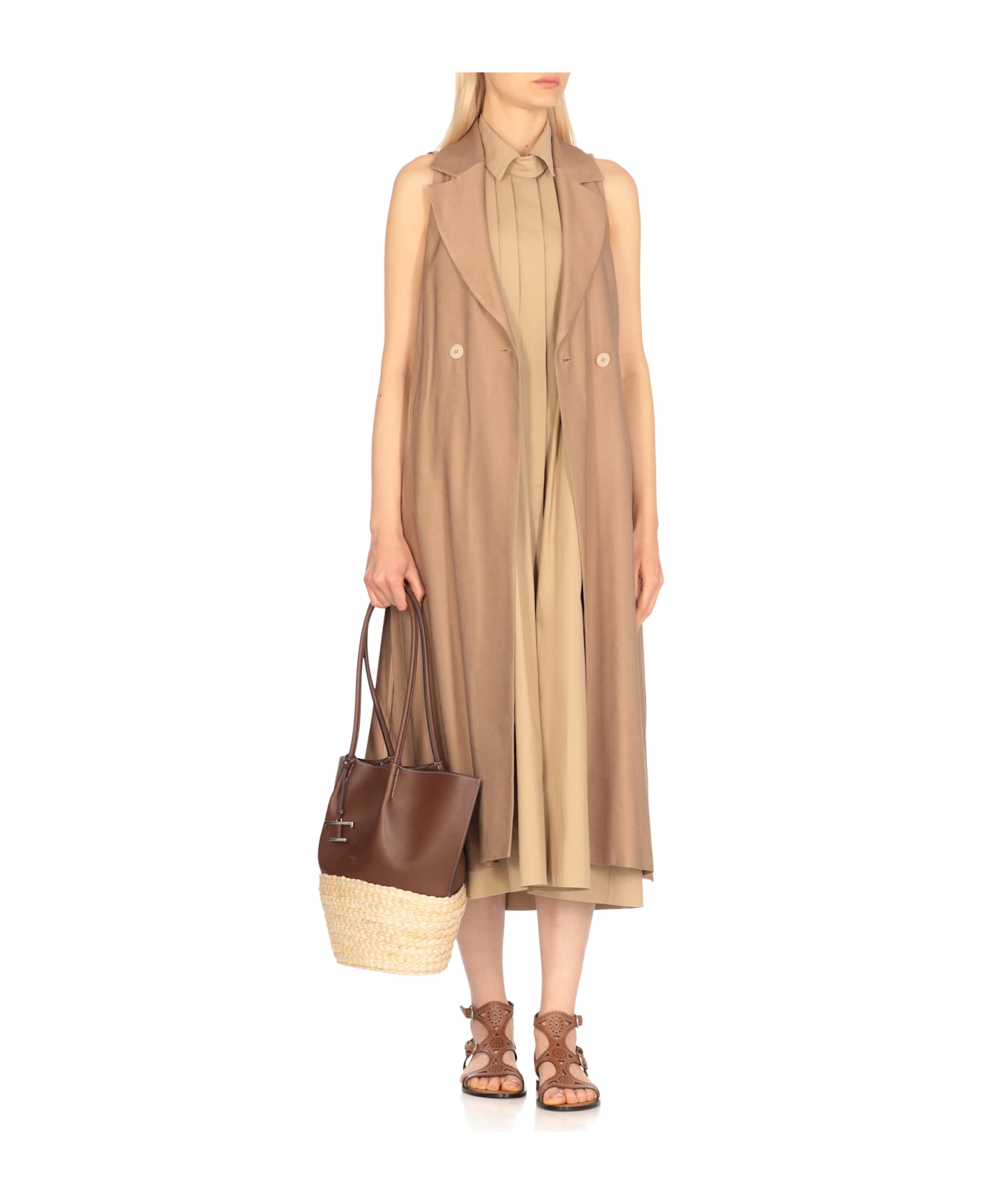 Tod
s Medium Bux Top Handle Bag - Brown