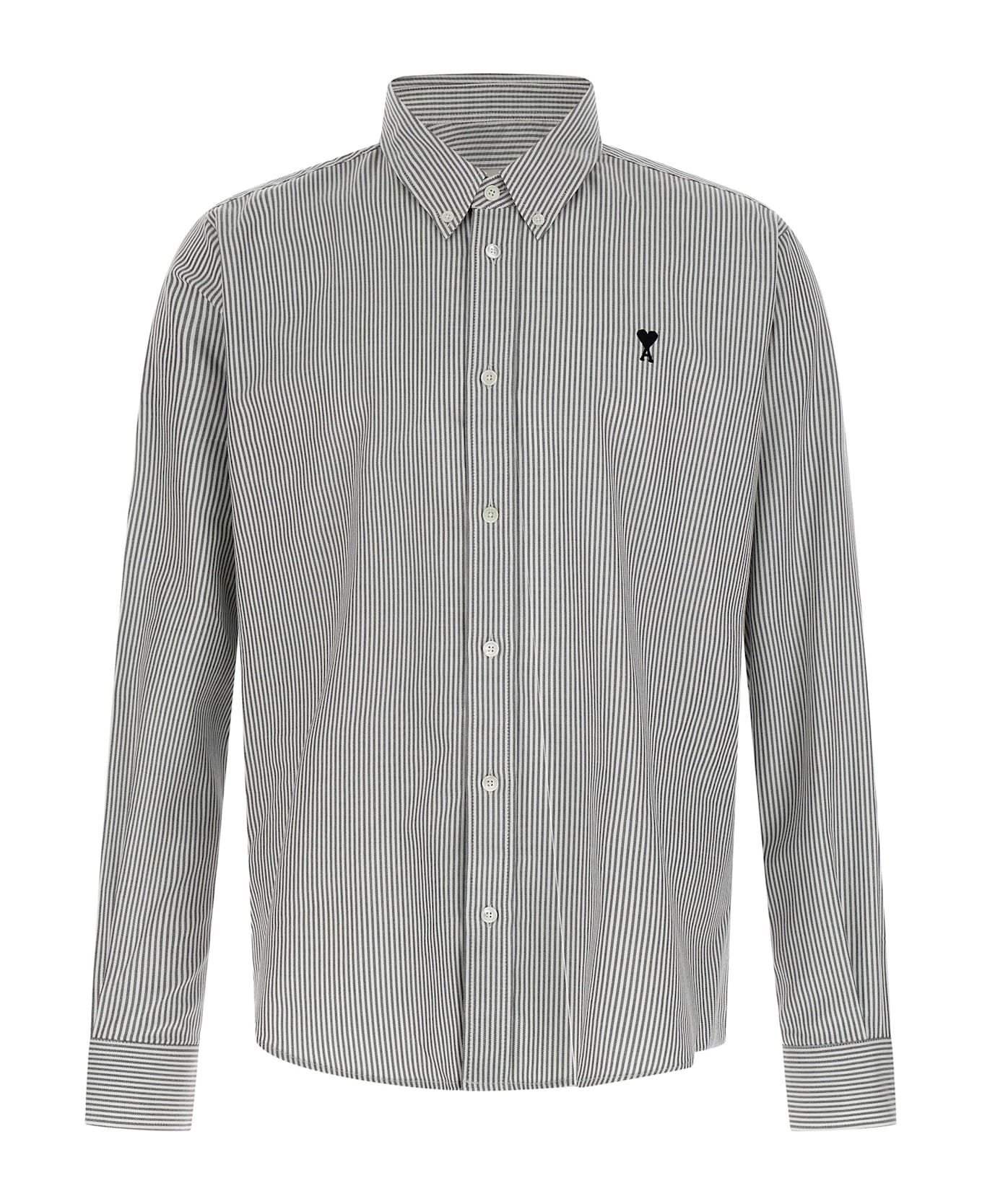 Ami Alexandre Mattiussi 
ami De Coeur
 Striped Shirt - White/Black シャツ