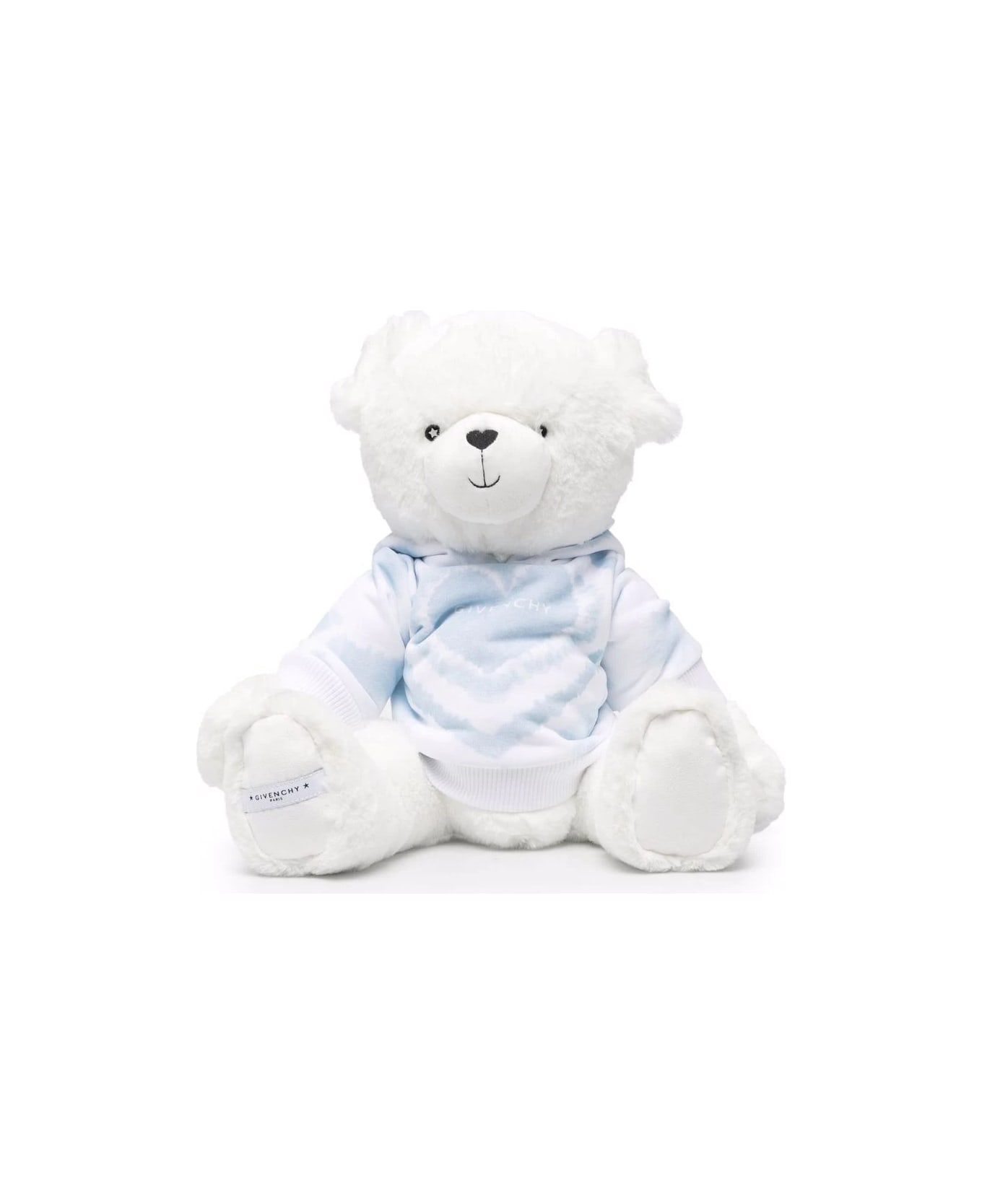 Givenchy Light Blue And White Givenchy Teddy Bear Plush - Blue
