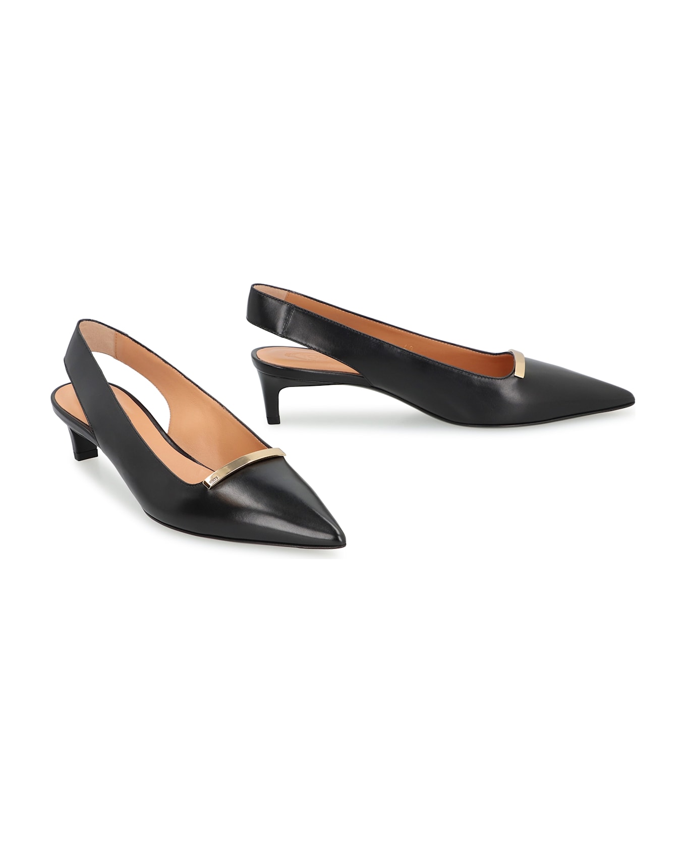 Tod's Leather Slingback Pumps - black