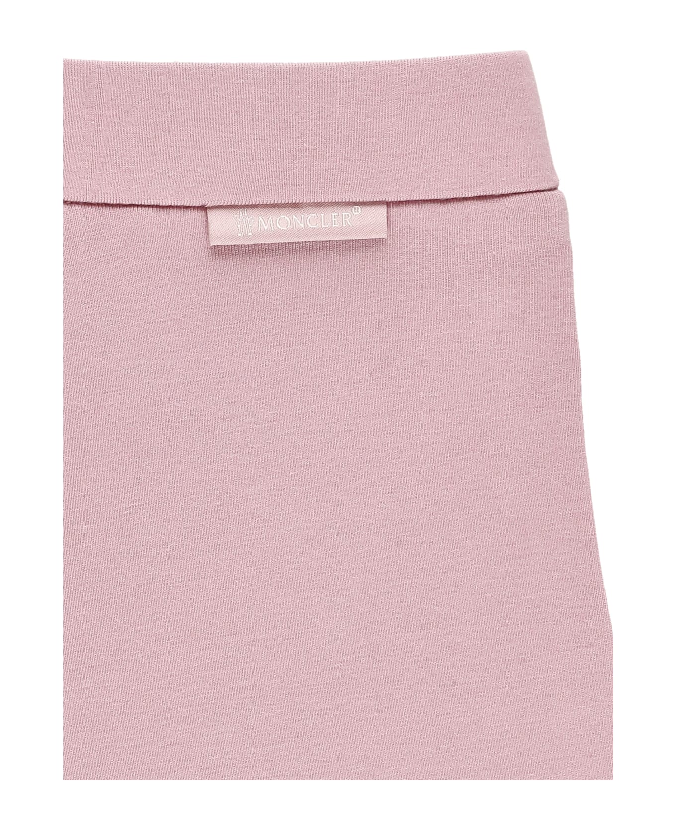 Moncler Cotton Leggings - Pink