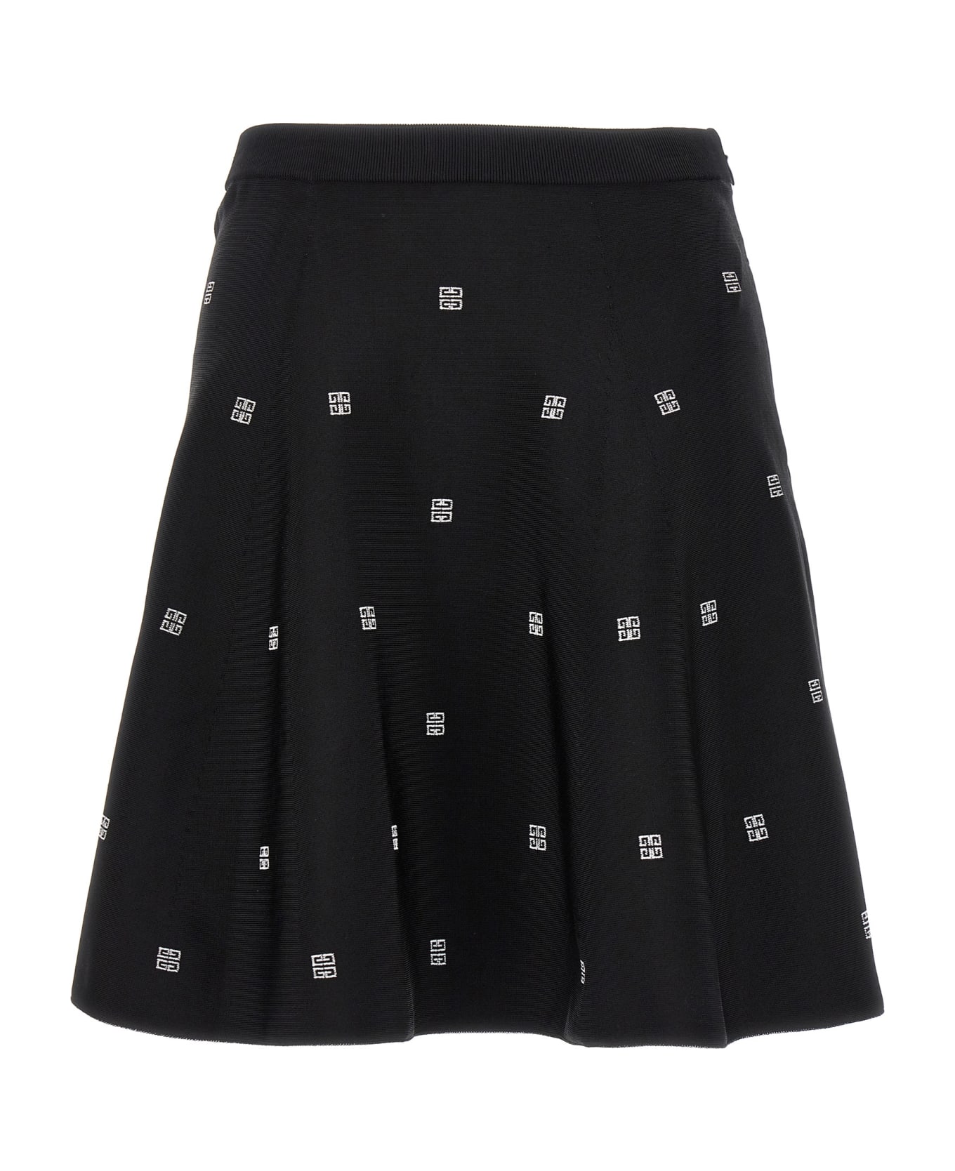 Givenchy Women All Over Logo Skirt - black