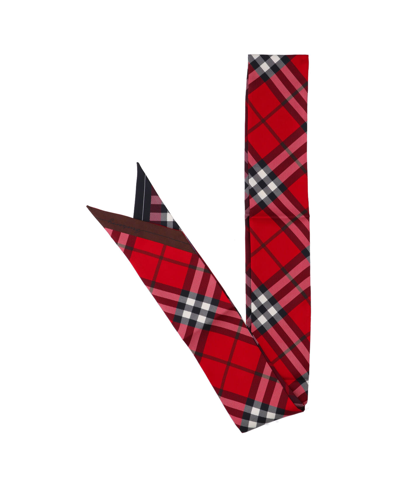 Burberry 
check
 Scarf - Red
