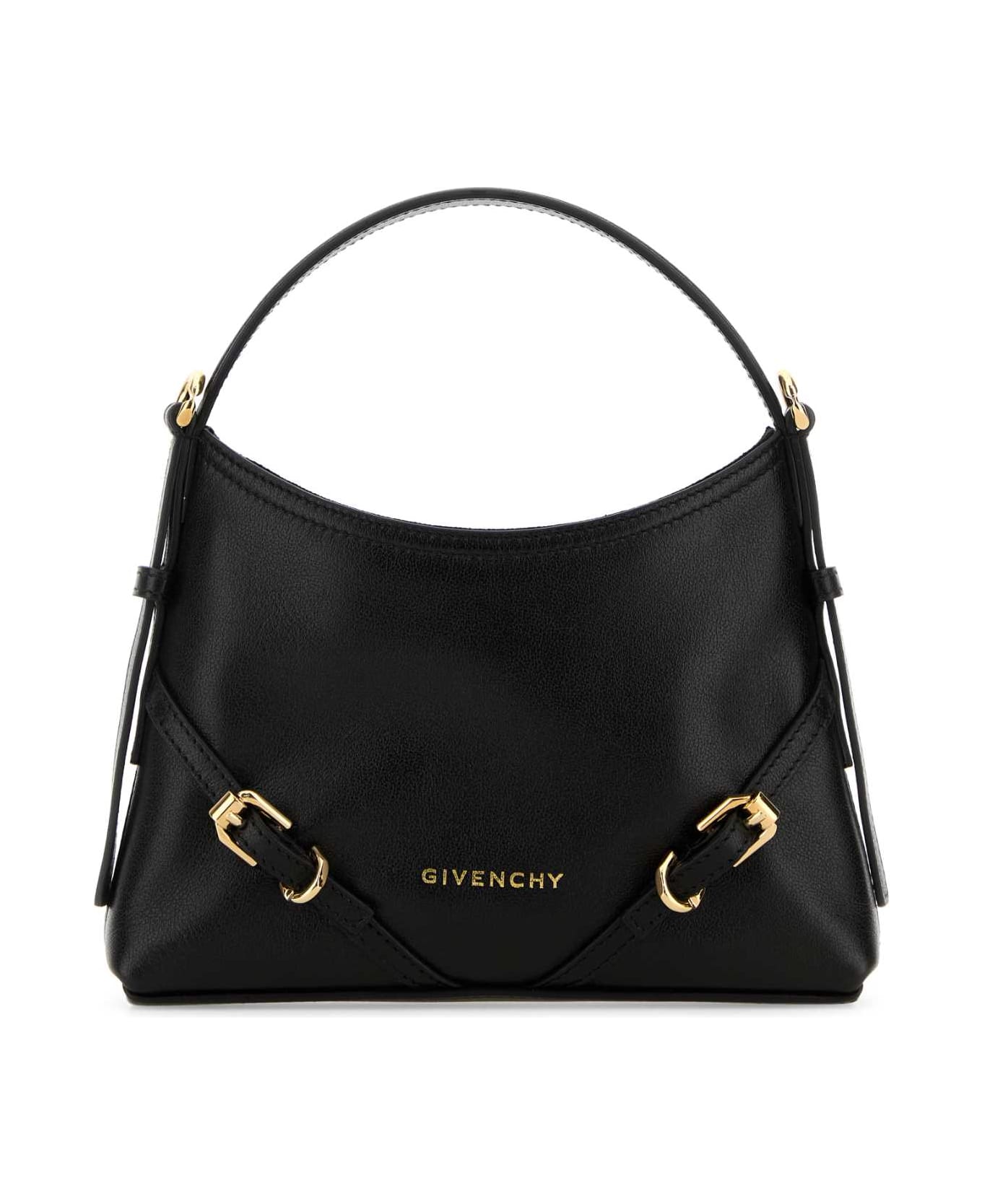 Givenchy Black Leather Nano Voyou Handbag - BLACK