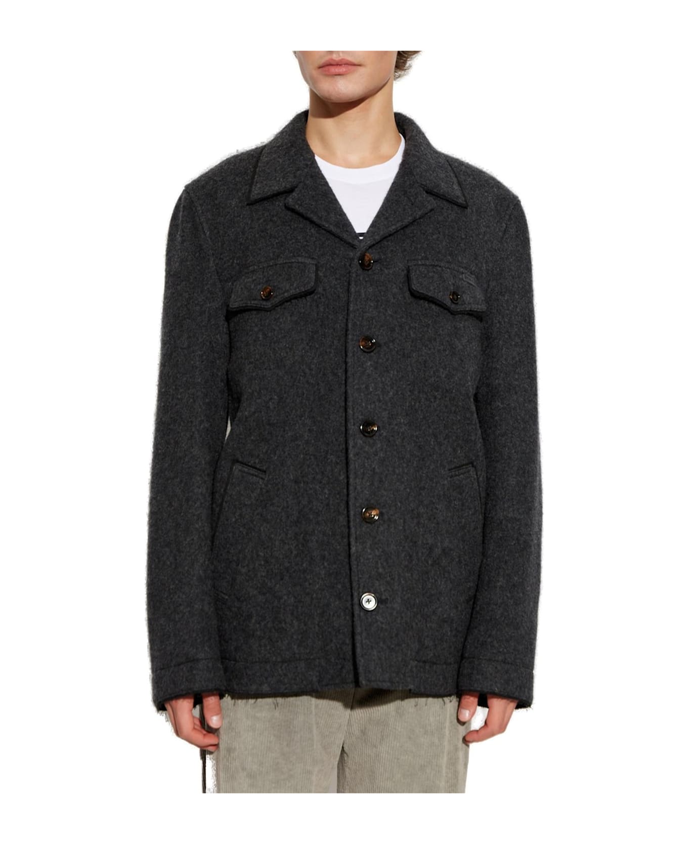 Dolce & Gabbana Single-breasted Jacket - Dark gray