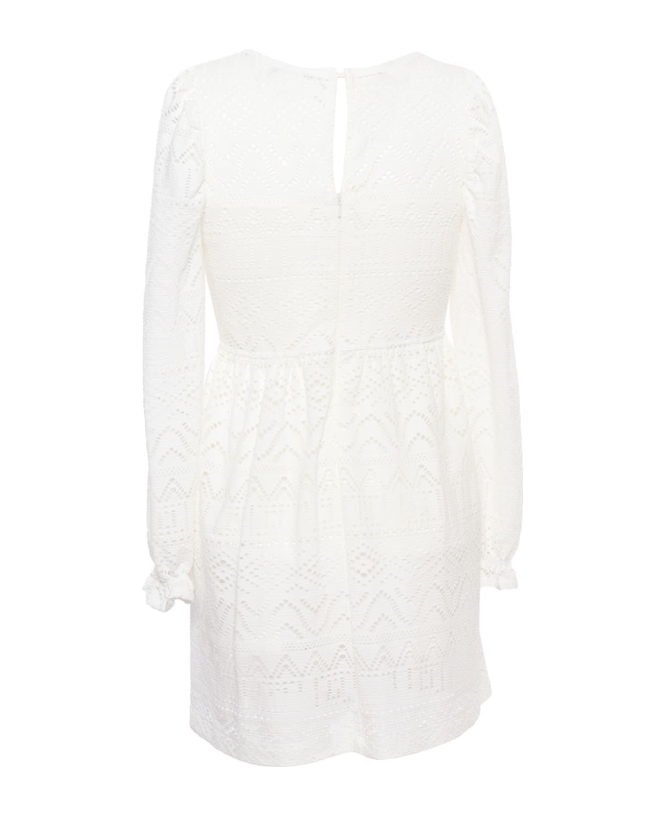 Monnalisa Jenni White Dress - WHITE