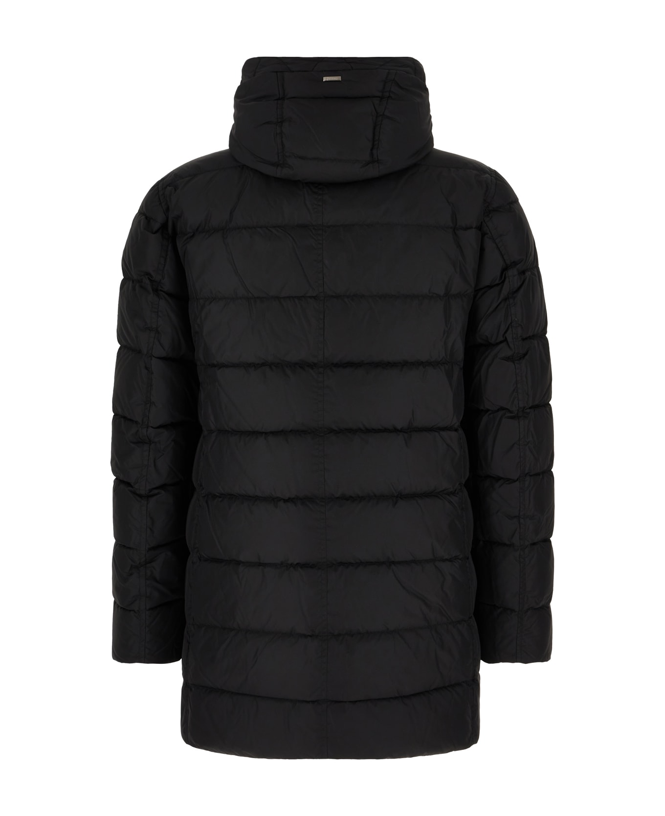 Herno Black Nylon Down Jacket - Nero