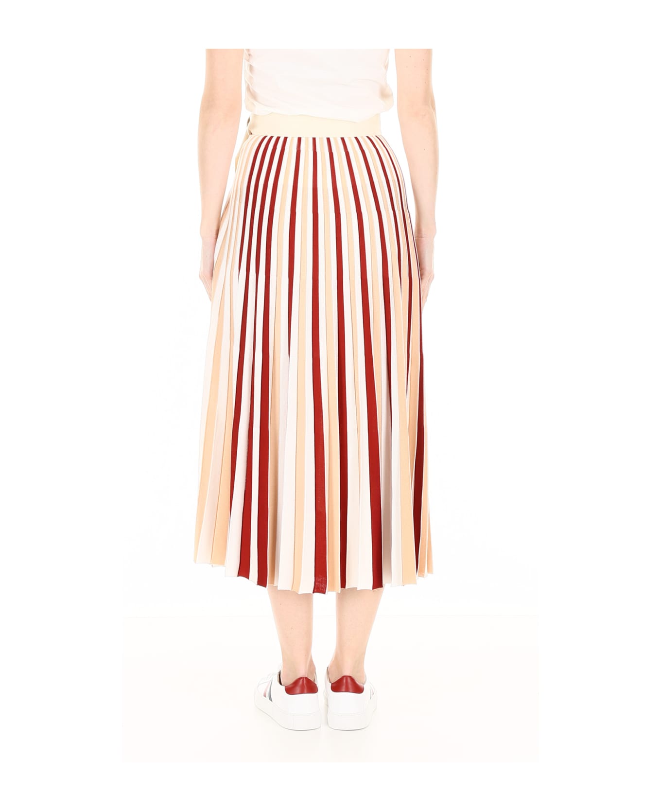 Moncler Moncler Genius Skirt - WHITE RED PINK (Beige)