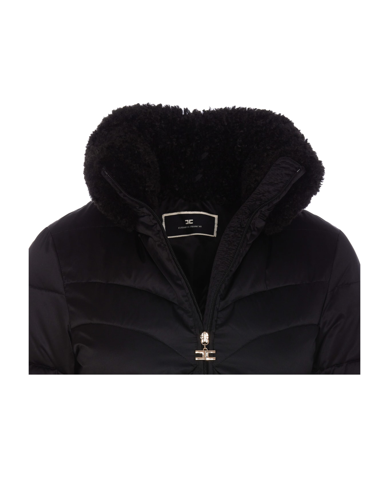 ジャケット ELISABETTA FRANCHI Woman Jacket Black GB01D 110 ELISABETTA FRANCHI Women's jacket gio09546e2 110 black