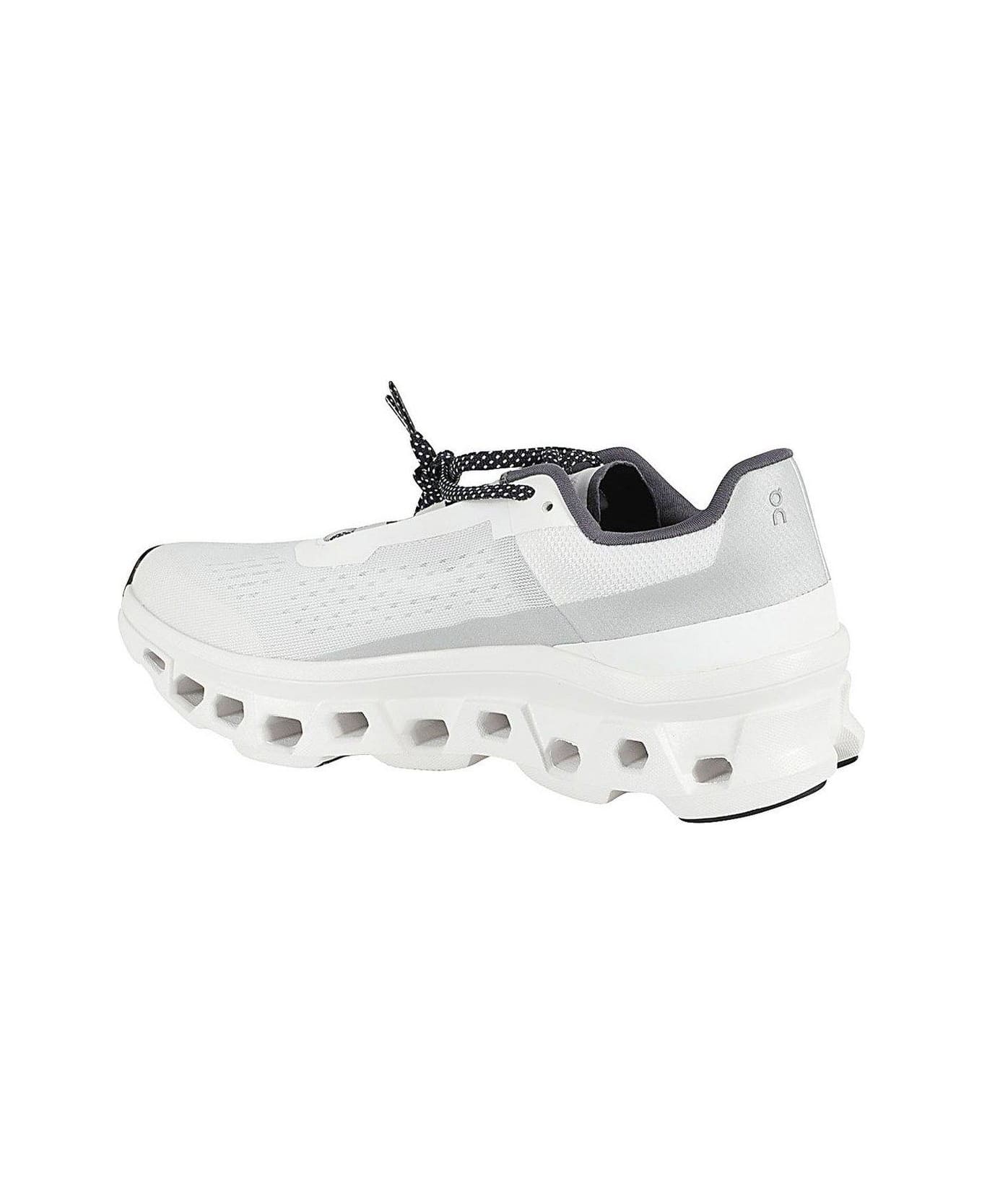 ON Cloudmonster Lace-up Sneakers - White