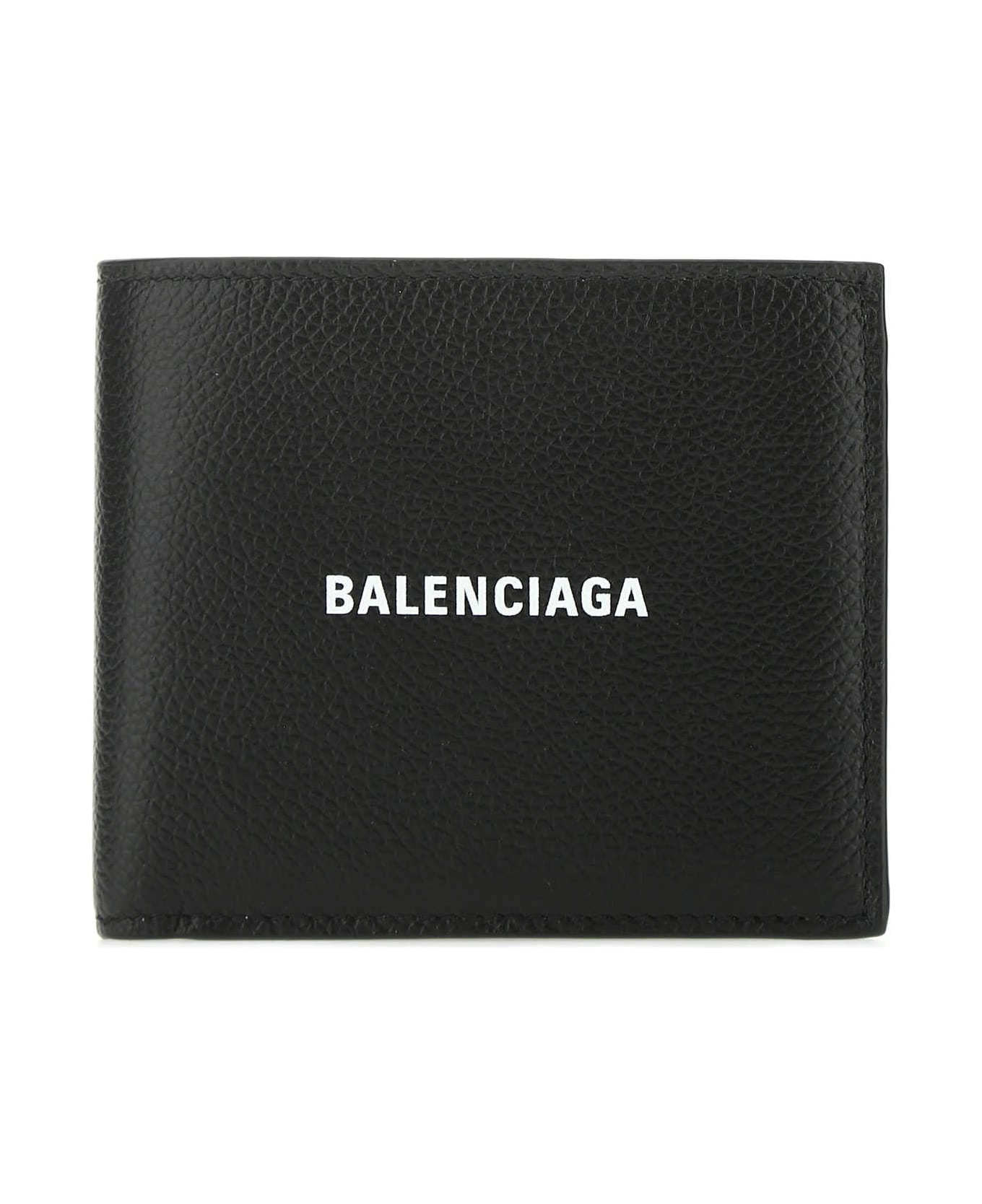 Balenciaga Black Leather Wallet - 1090