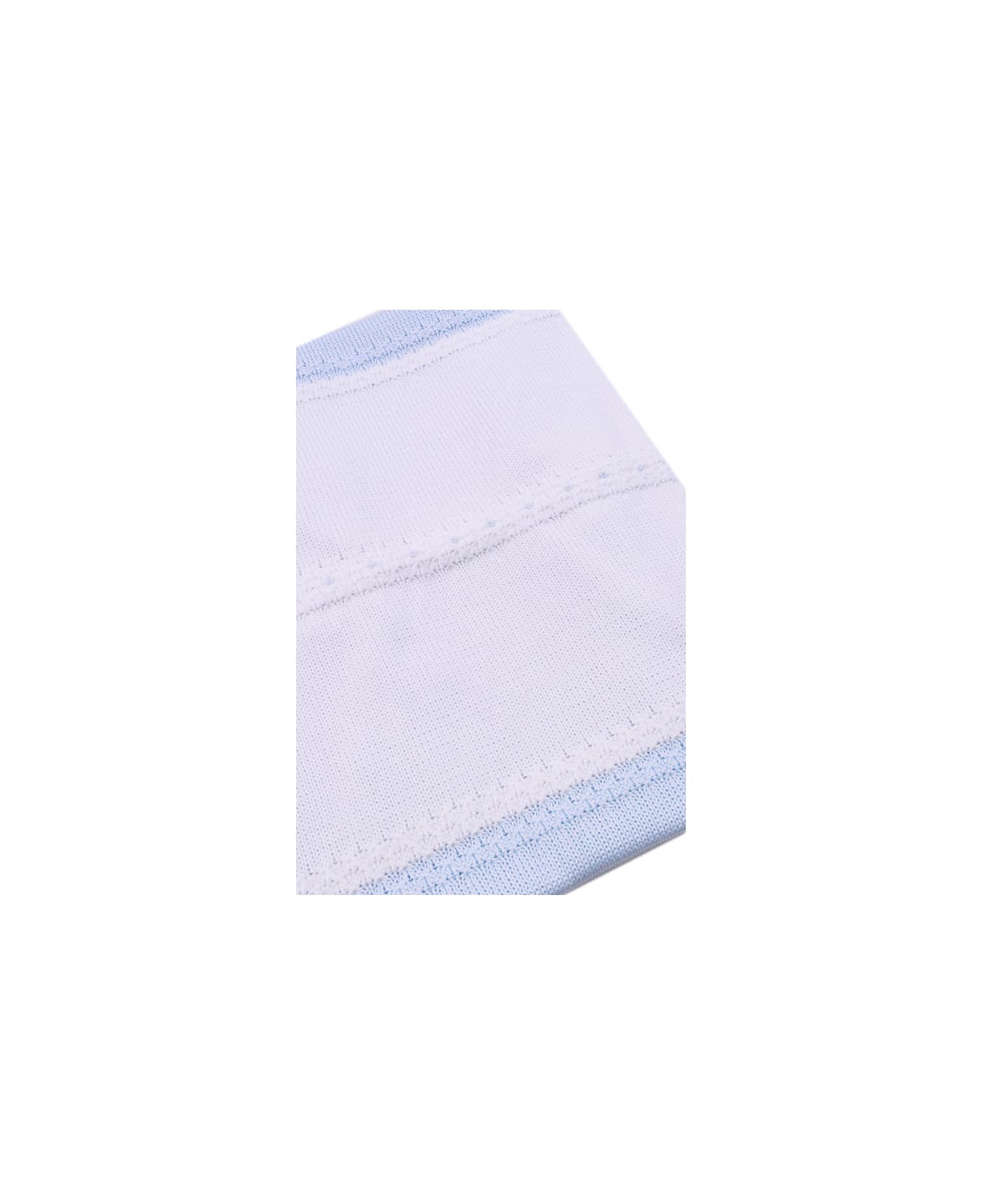 Piccola Giuggiola Cotton Blanket - Light blue