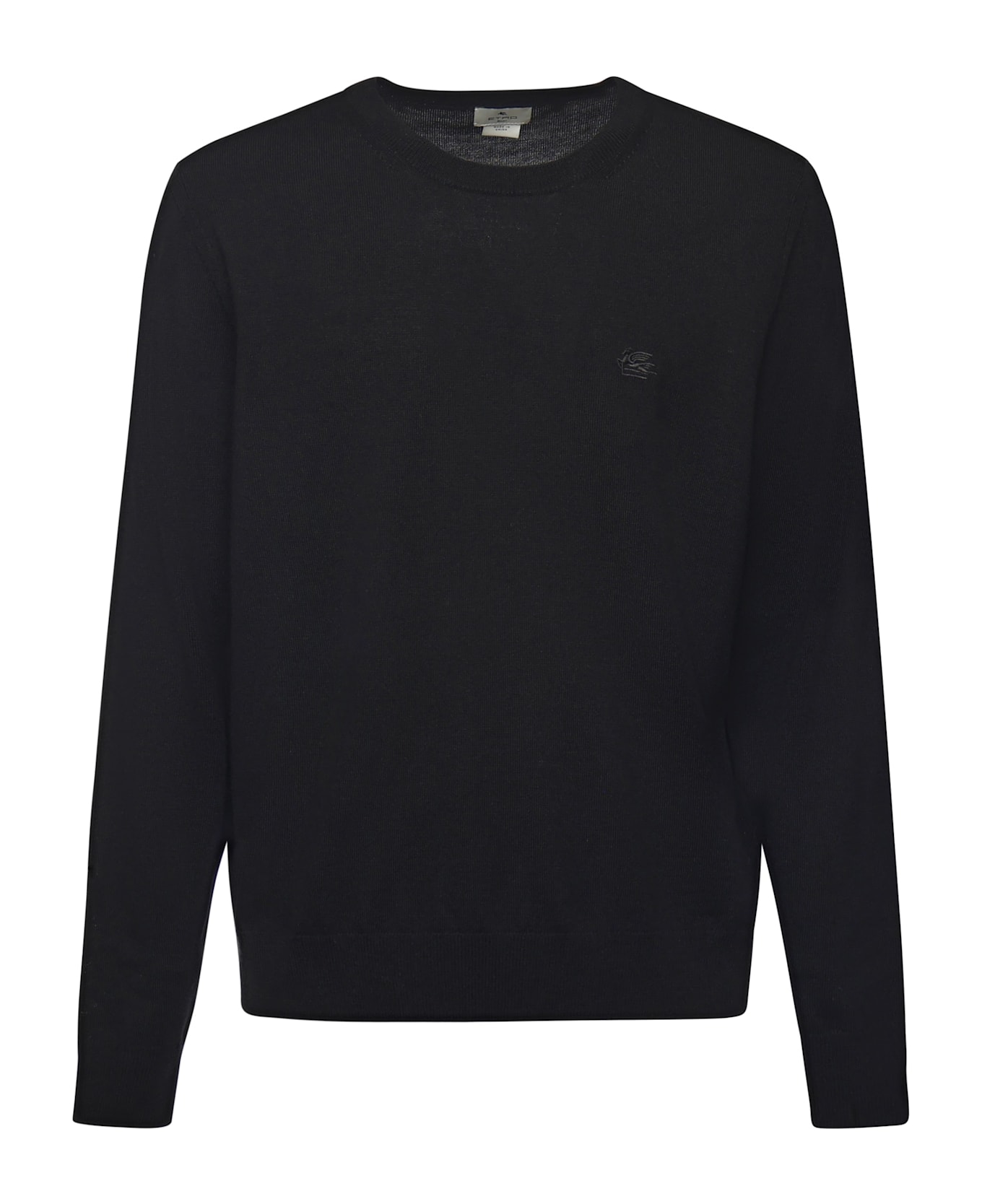 Etro Wool Sweater With Embroidered Monogram