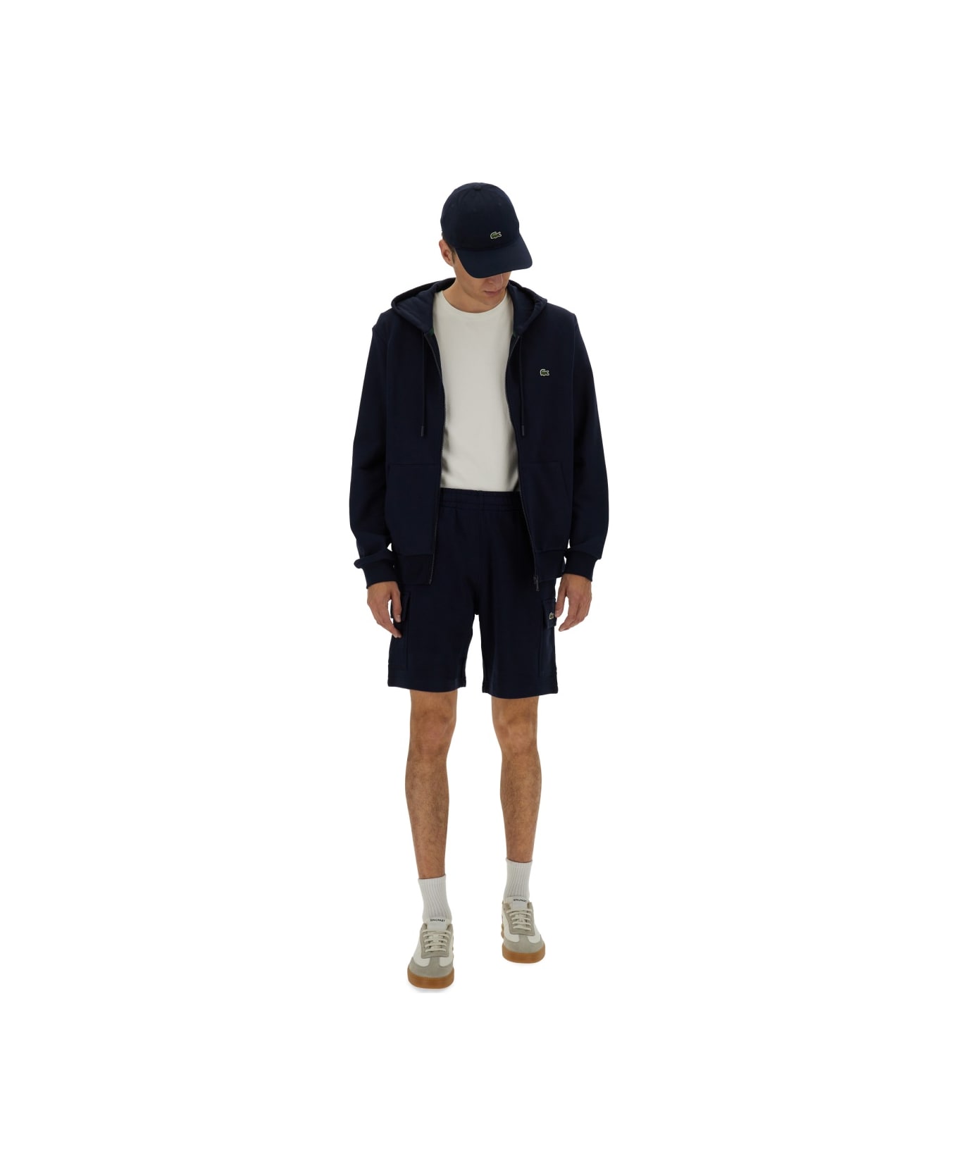 Lacoste Zipper Hoodie - BLUE