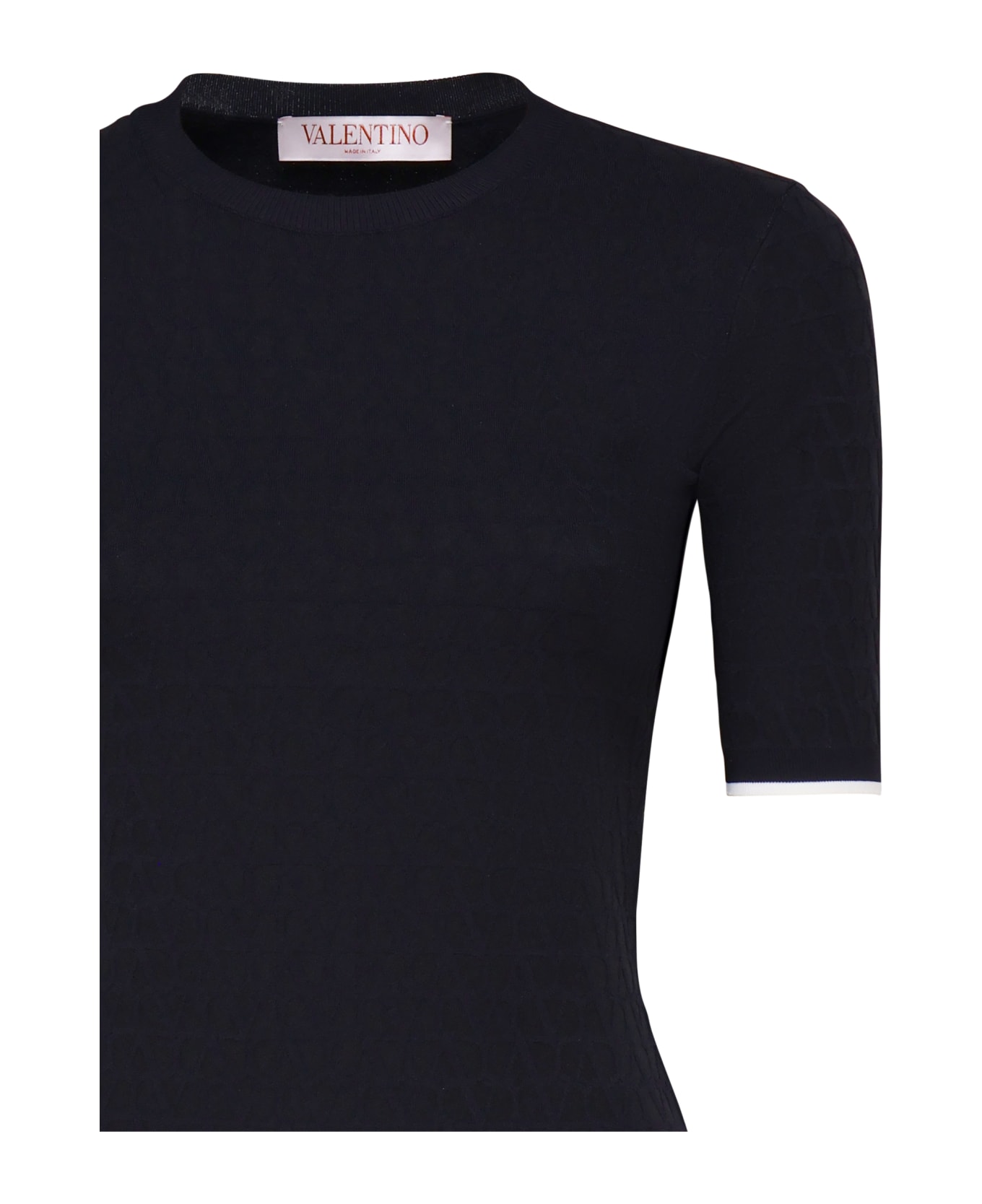 Valentino Garavani Fitted Elastic T-shirt - Blue