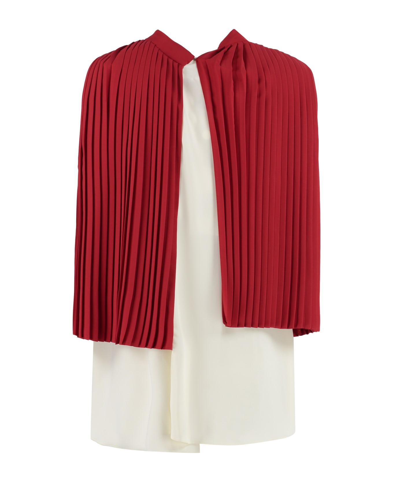 MM6 Maison Margiela Pleated Top - red
