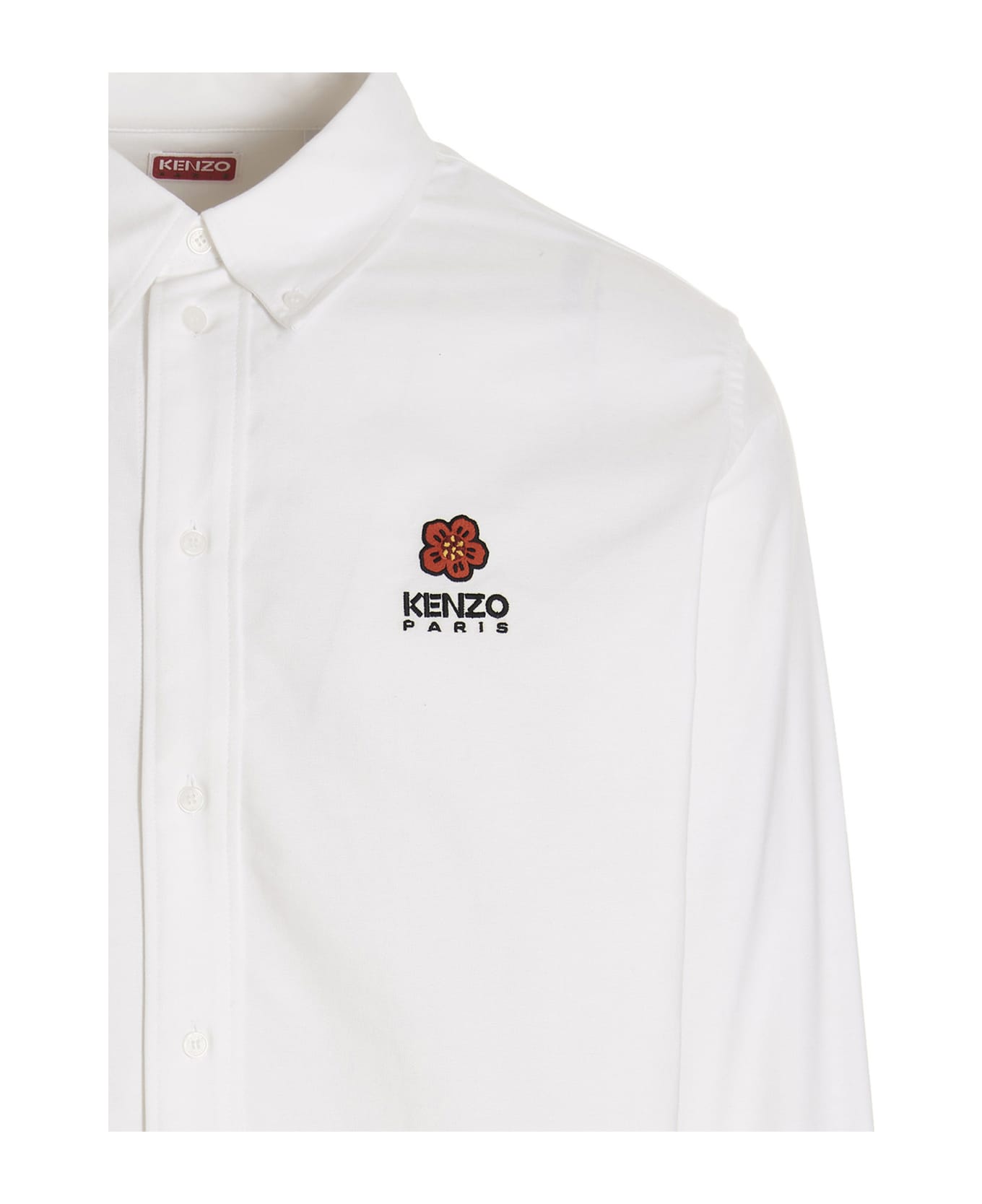 Kenzo Embroidered Logo Shirt - White