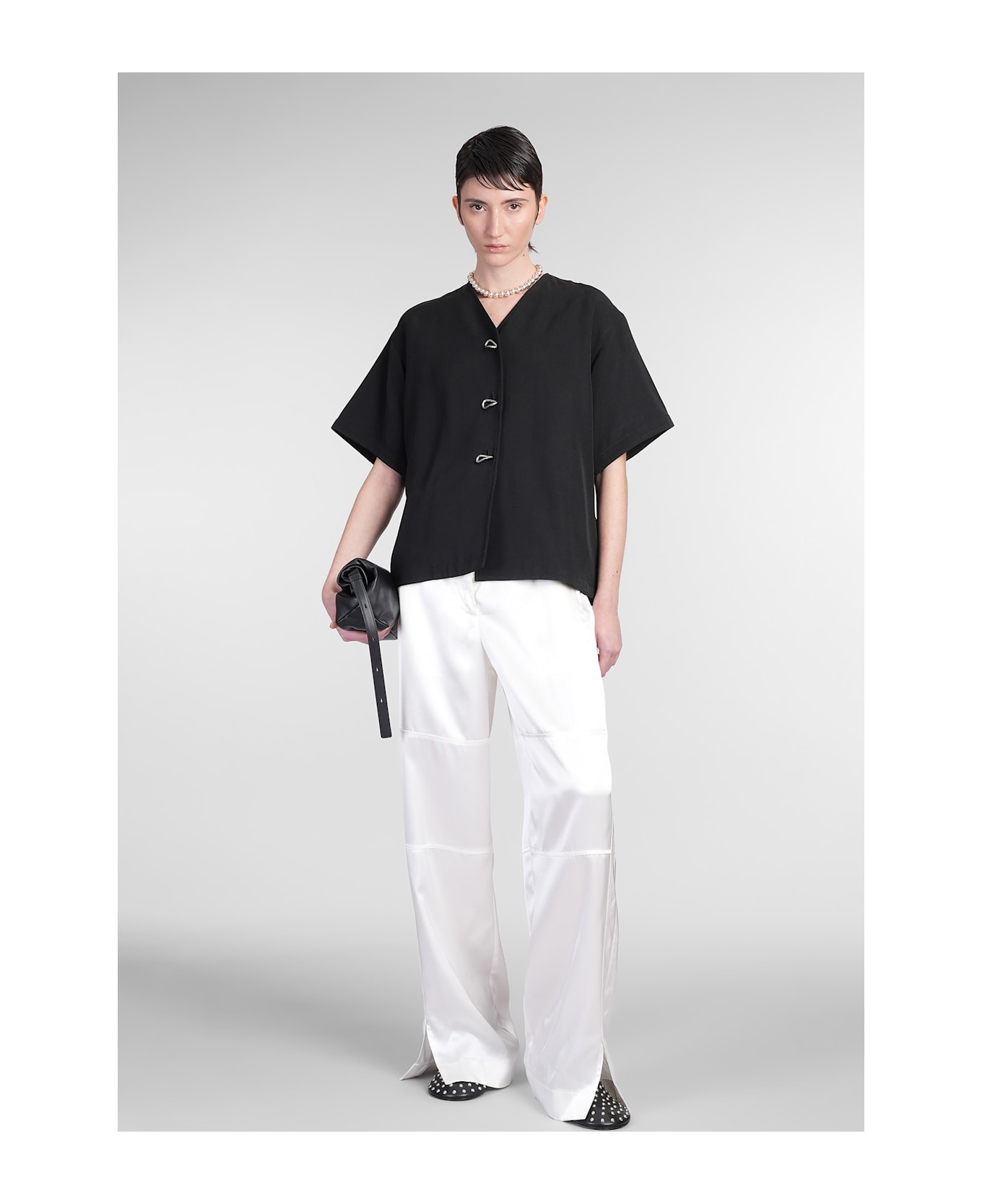 Jil Sander Jacket 64 Casual Jacket In Black Viscose - black
