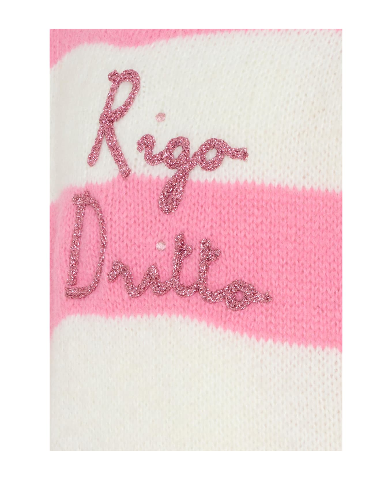 MC2 Saint Barth Pink Sweater For Girl With Writing - Pink