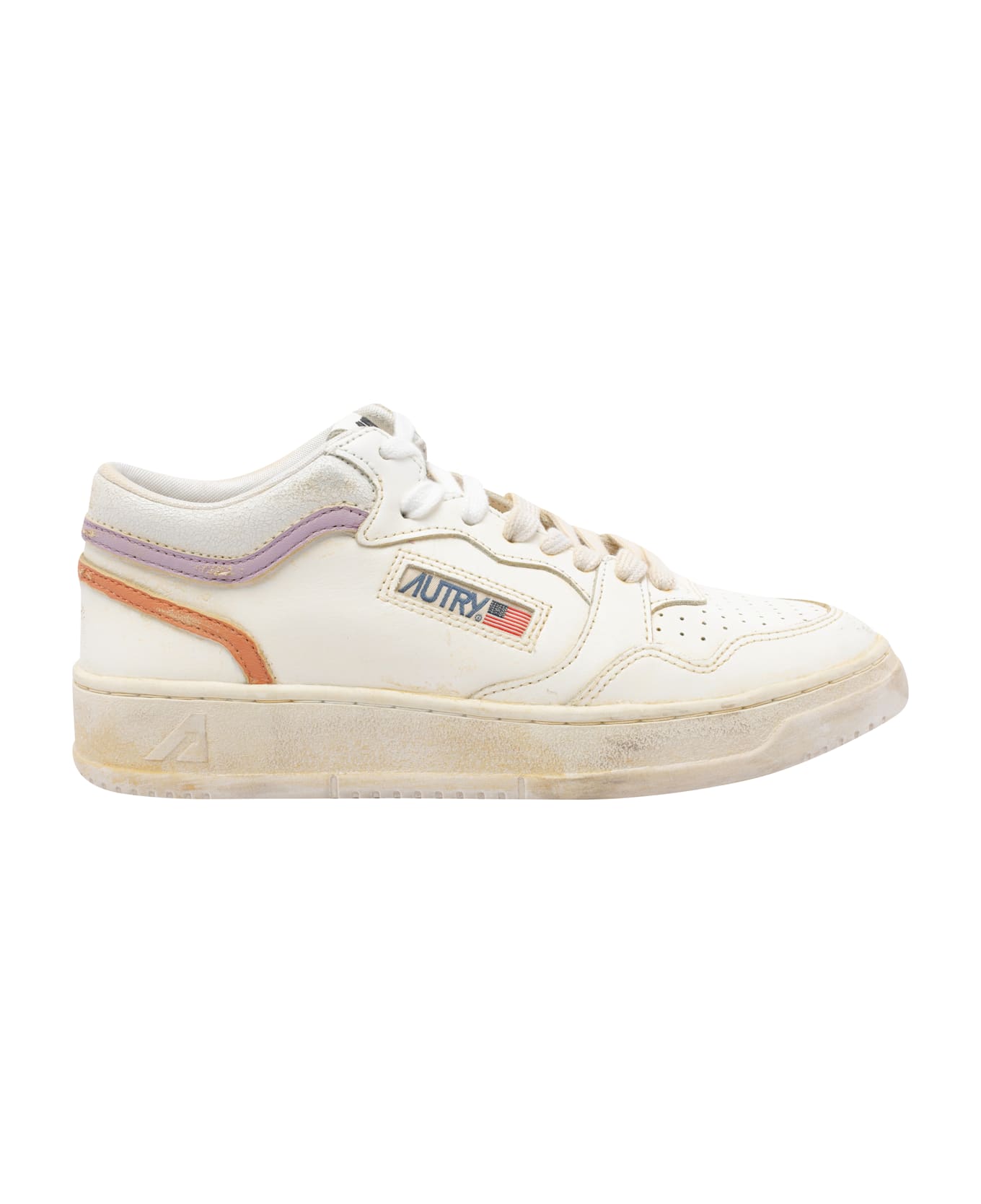 Autry Med-way Super Vintage Sneakers - White