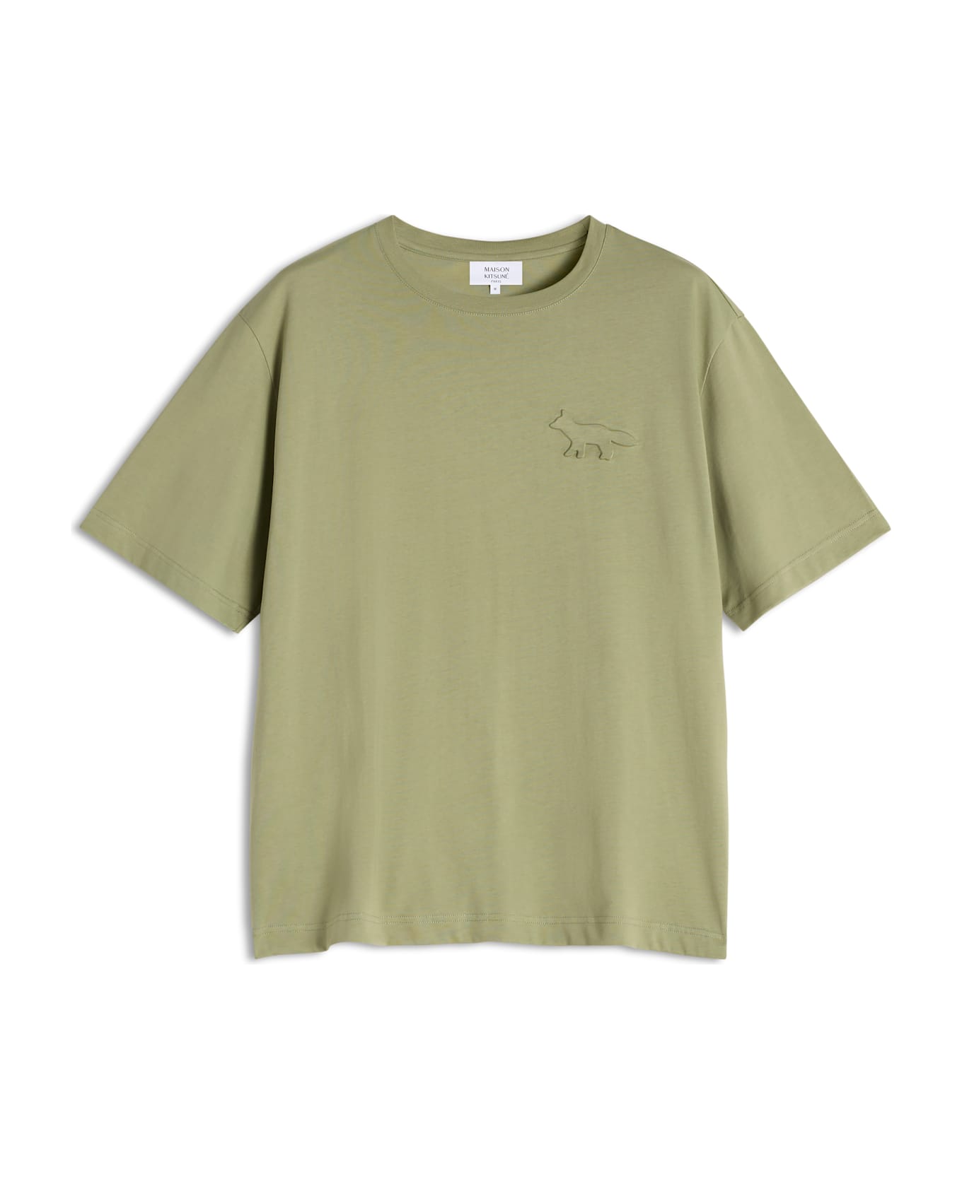 Maison Kitsuné Embossed Profile Fox Oversize Tee-shirt - Turf Green