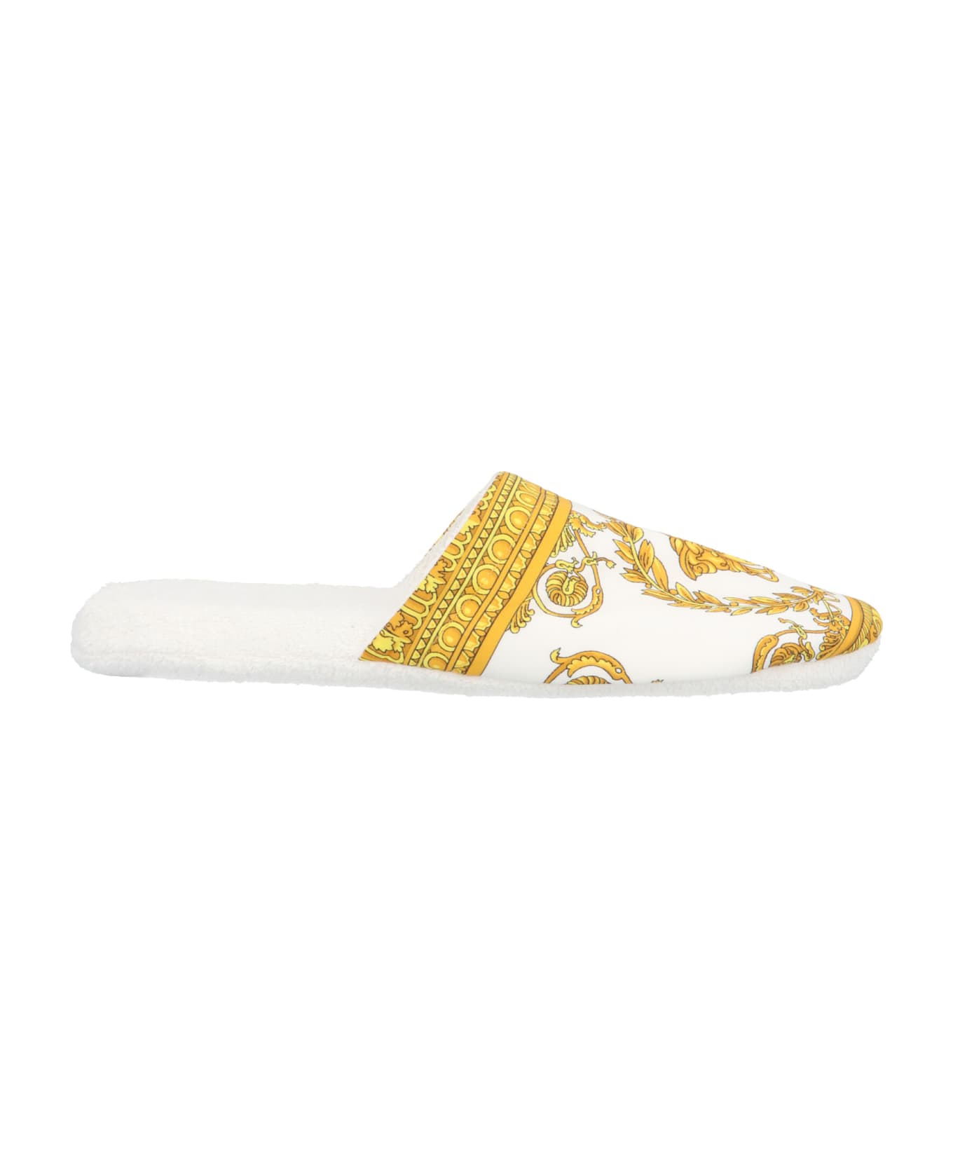 Versace Terry Slippers - White