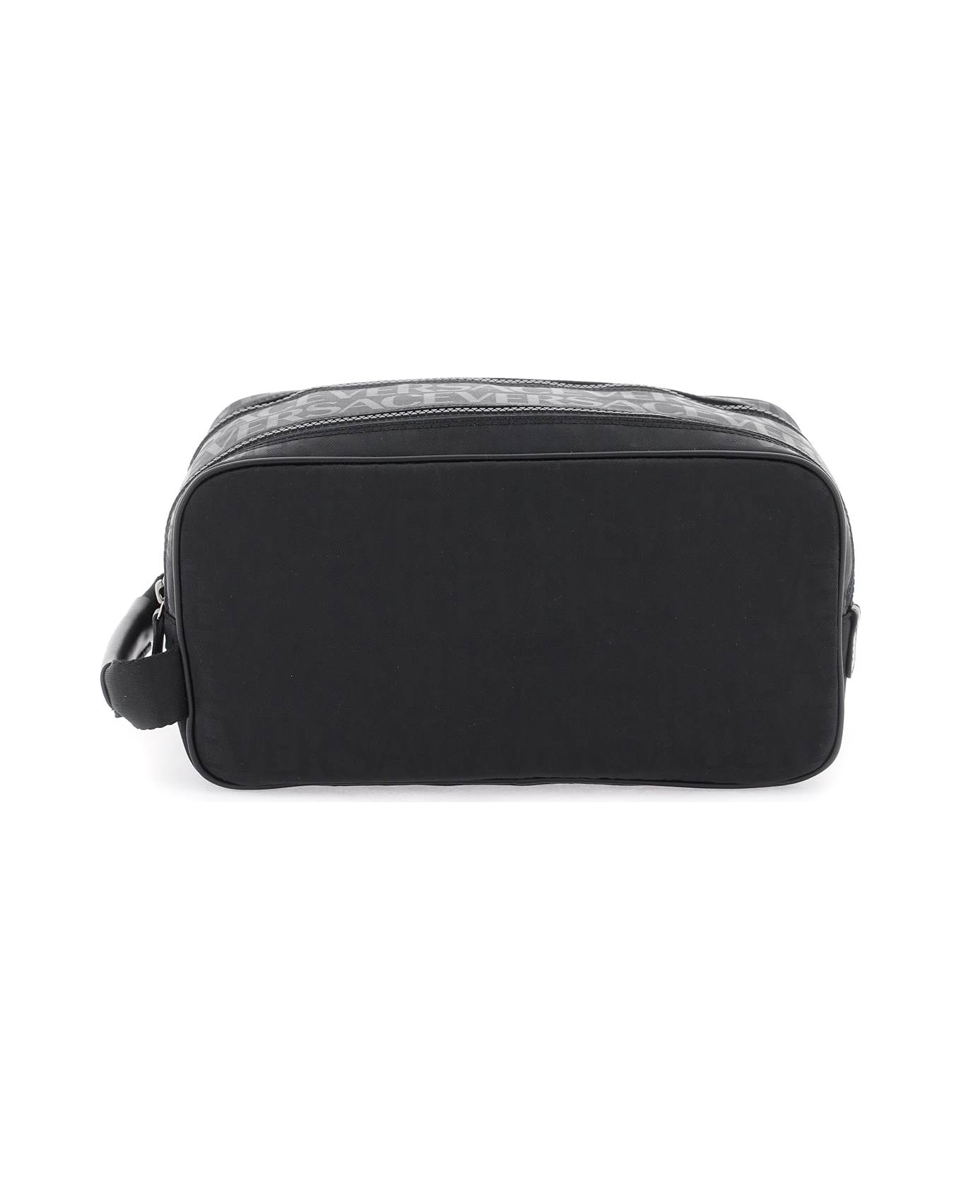 Versace Nylon Wash Bag - black トラベルバッグ