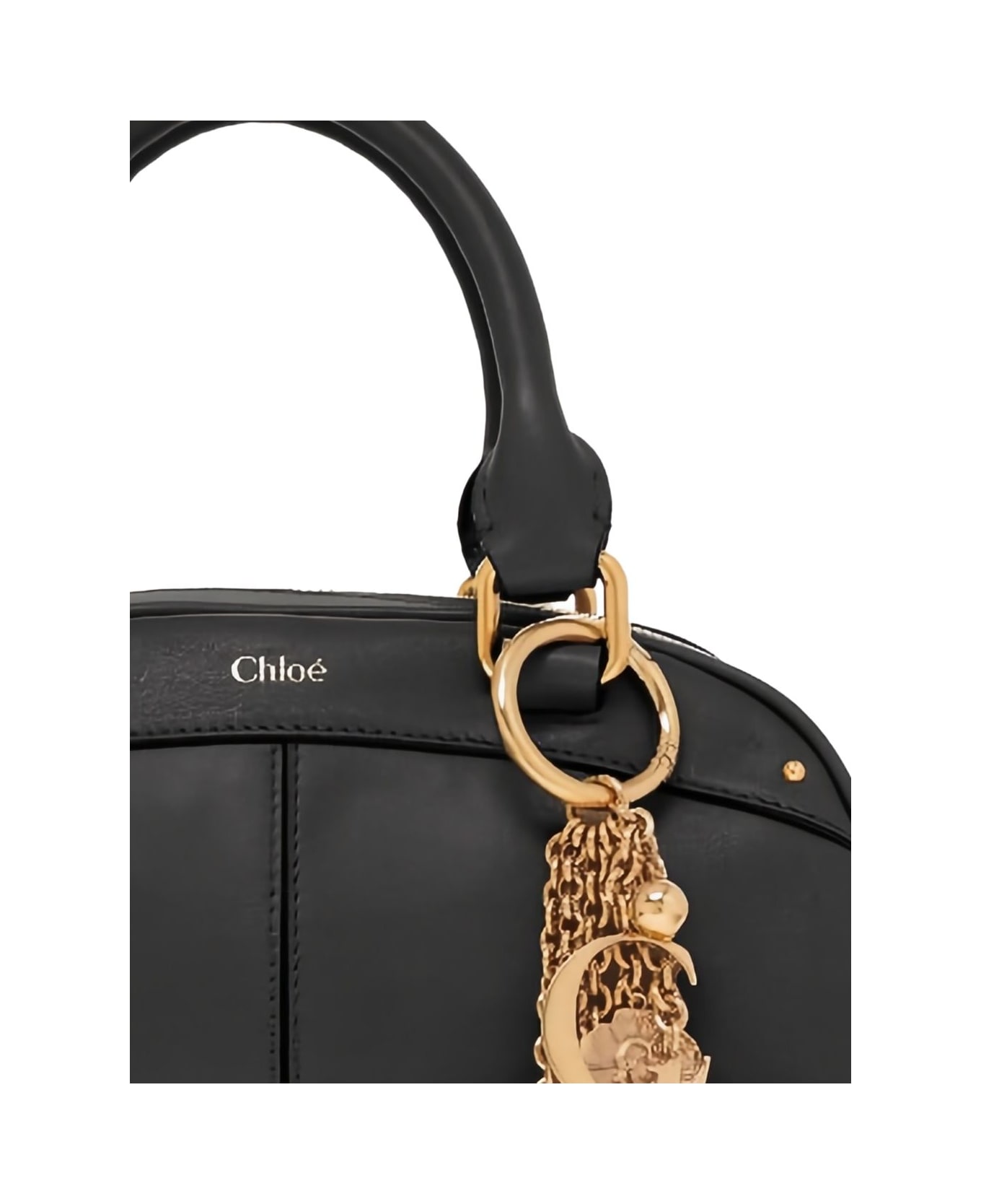 Chloé Small Leather Bowling Bag - Black
