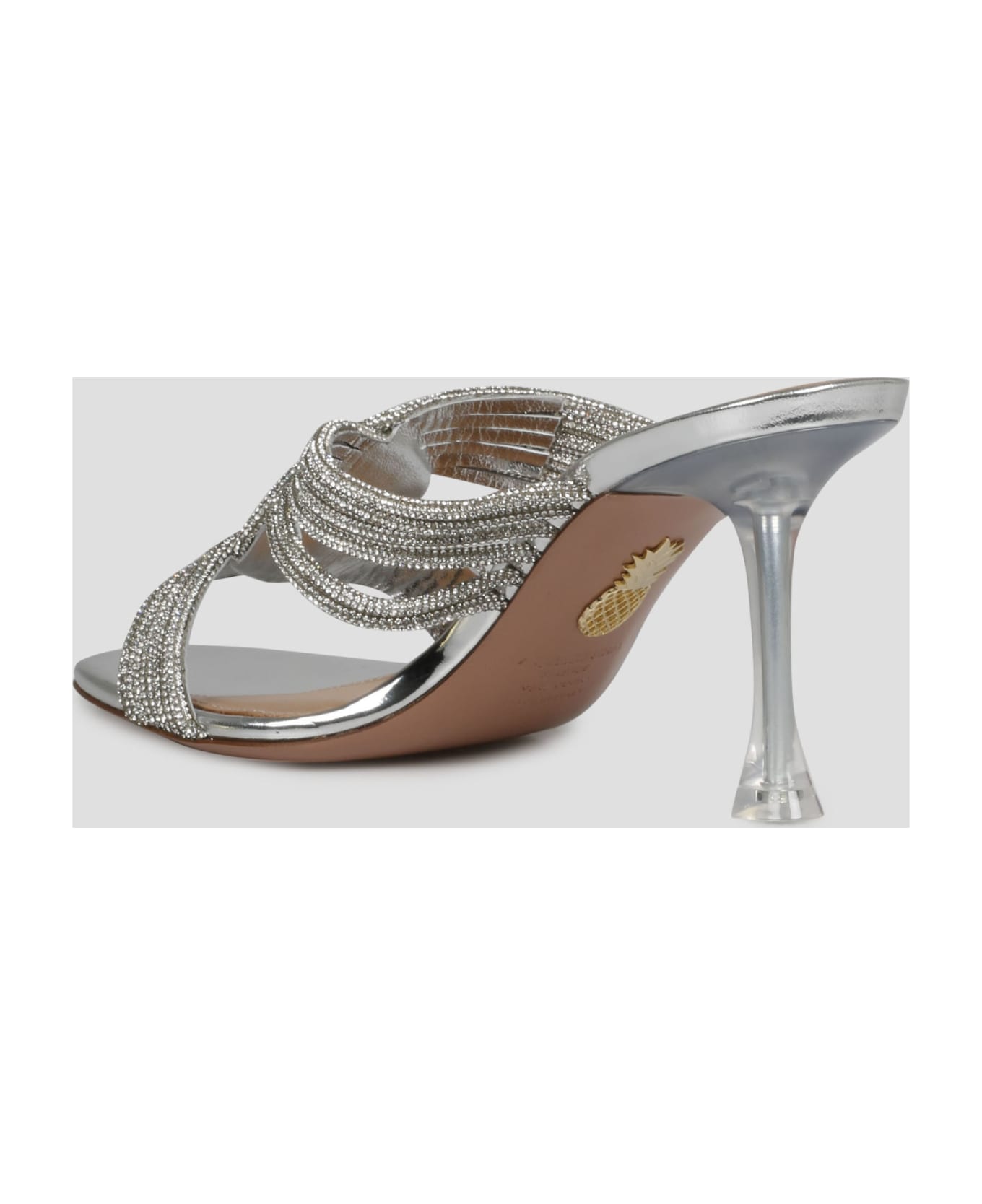 Aquazzura Gatsby Mules - Metallic