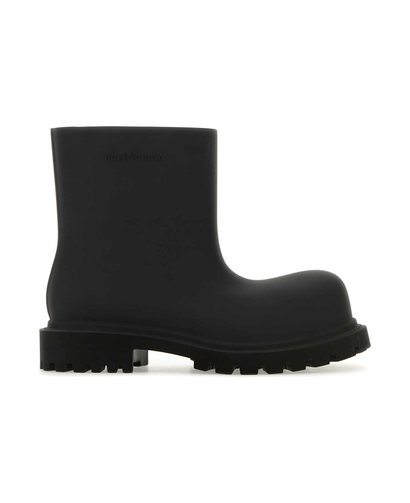 Balenciaga Black Eva Steroid Ankle Boots - Black