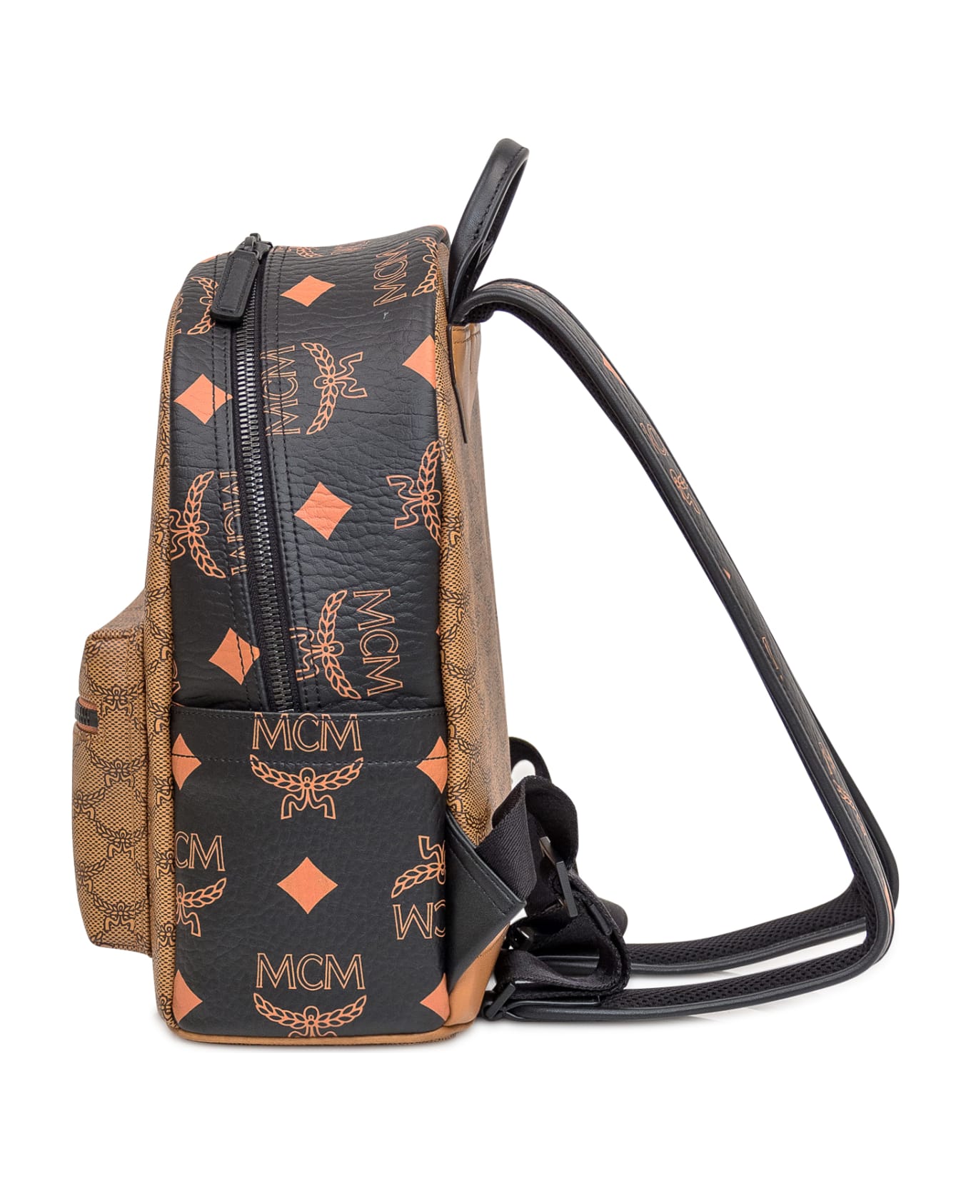 MCM Monogram Backpack - COGNAC